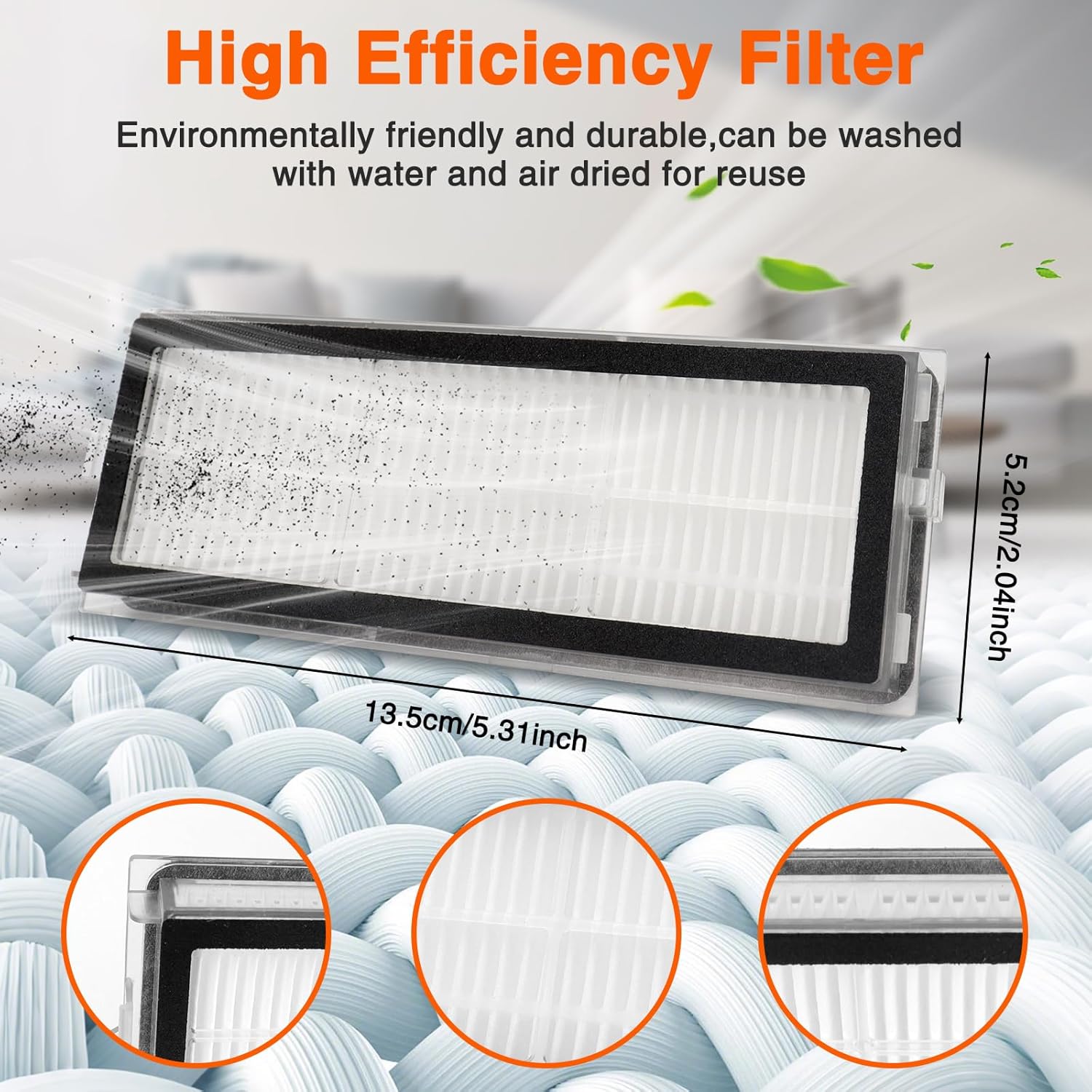 26 Pack Replacement Accessories Kit for Roborock Qrevo Curve/P20 Pro/Edge Vacuum Cleaner, 2 Dual Main Brush,6 Side Brush,4 HEPA Filter,6 Mop Pads,4 Dust Bags,1 Cleaning Brush,1 Screwdriver