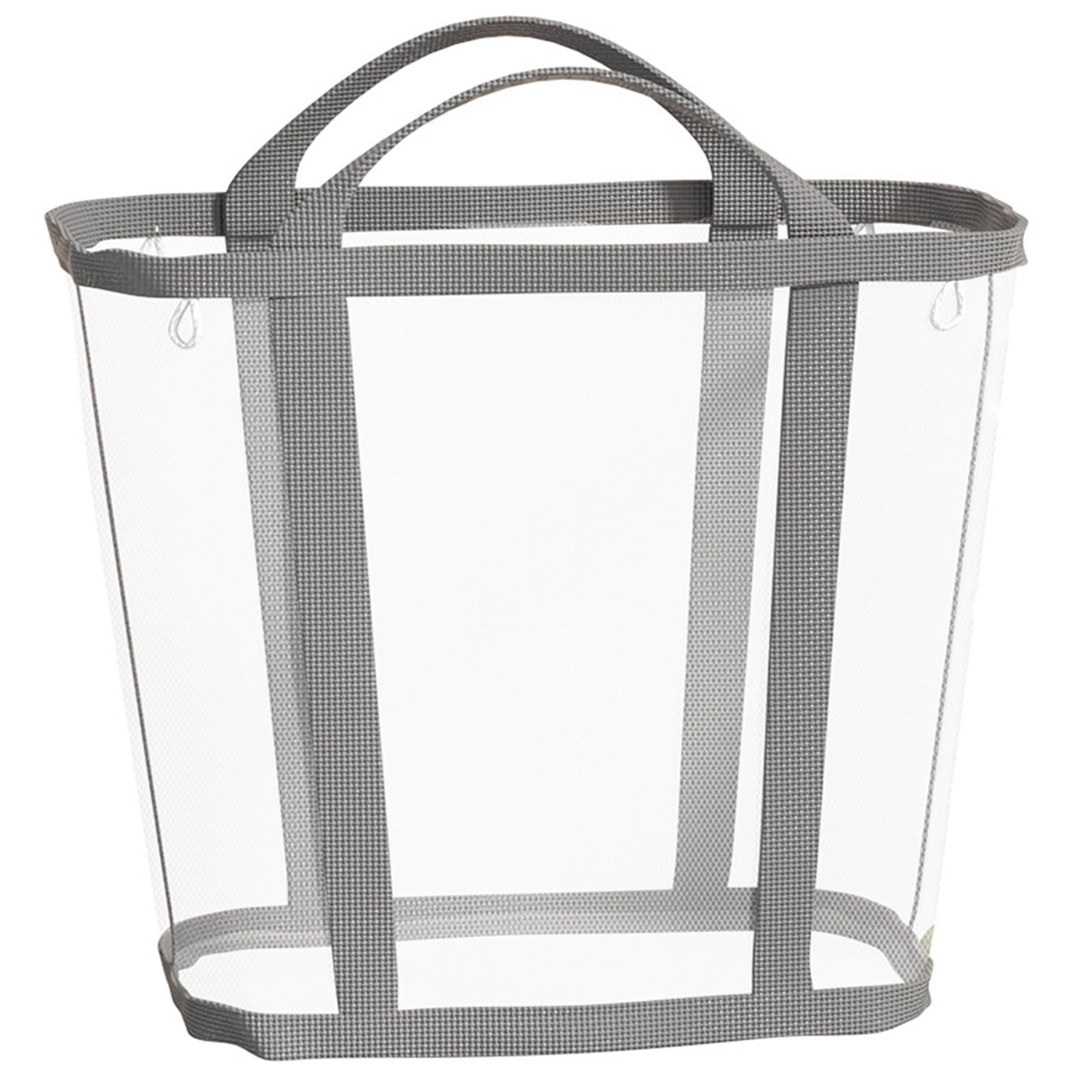 Portable Laundry Hamper Mesh Laundry Tote with 4 Hanging Cords Sturdy Handles Foldable Large Capacity Laundry Basket for