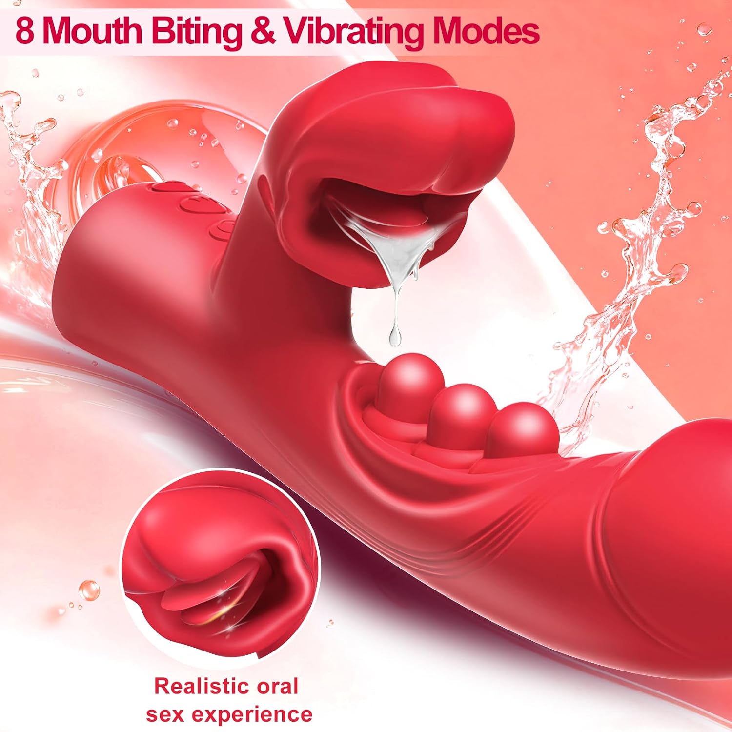 Dildo G Spot Vibrator Wand APP Remote Control Couples Sex Toys Women, 9 Tapping & 8 Biting 8 Vibrating Rabbit Vibrators Adult Toys for Women, Female Sex Toy Vibradores Adult Sex Toys & Games Vibrater