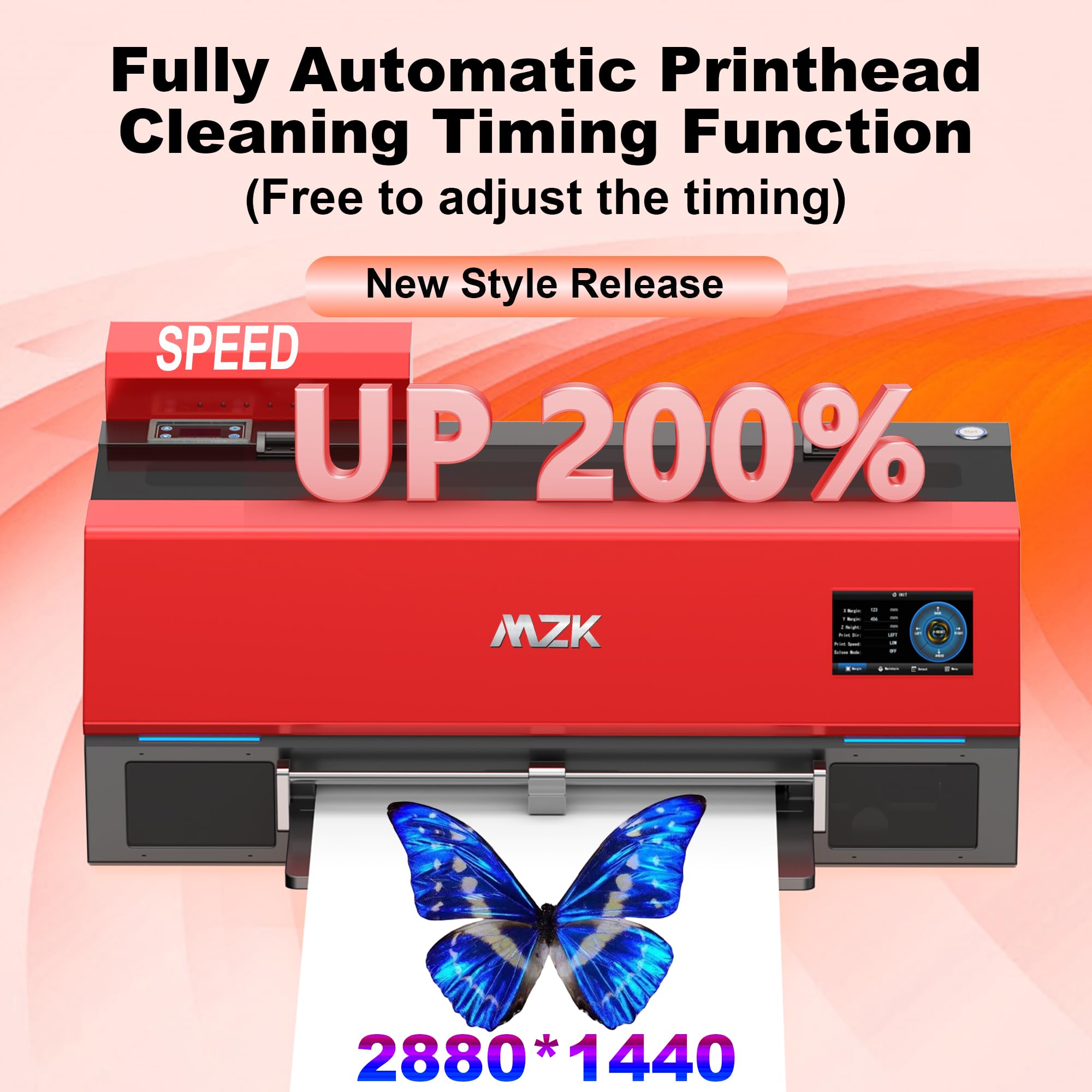 MZK A3 Plus DTF Printer XP600 Doubled-Speed,13+