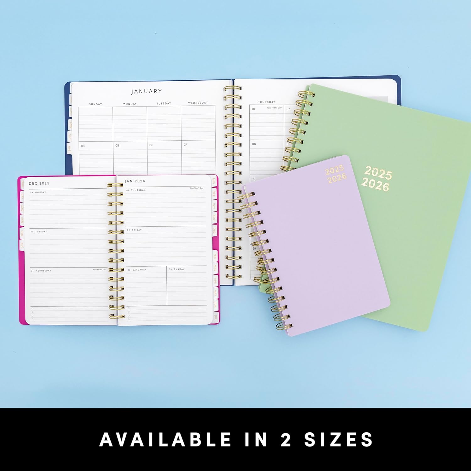 PAPERAGE 17 Month Academic Planner 2025-2026, Raspberry