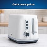 Oster® Retro 2-Slice Toaster with Quick-Check Lever, Extra-Wide Slots, Impressions Collection, White