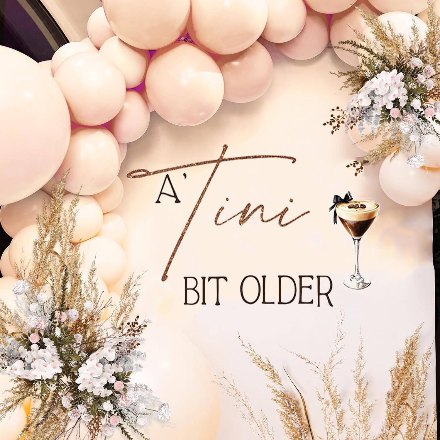 Autocollant mural A Tini Bit Older pour fond photo de fête d'anniversaire