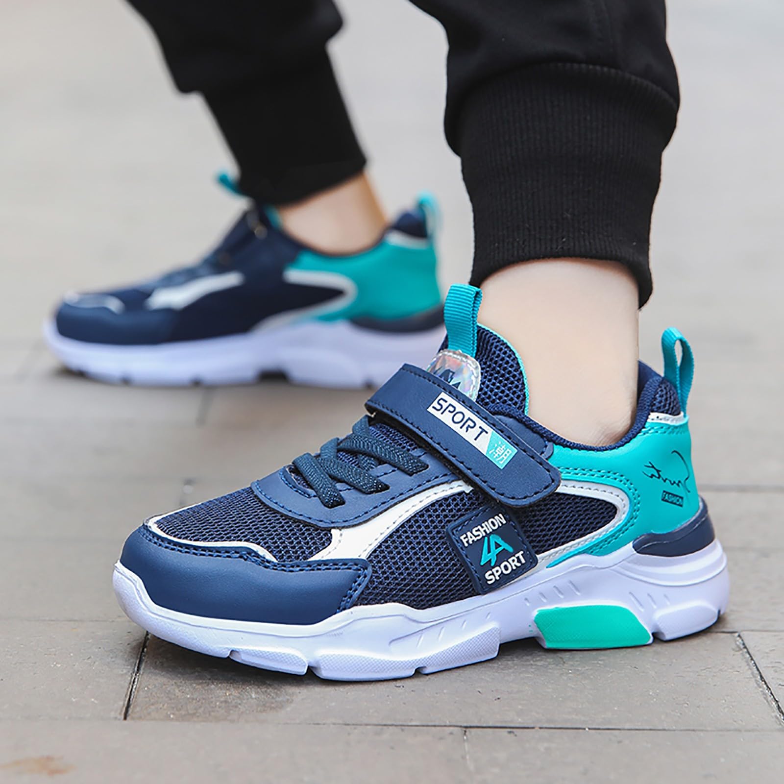 Generisch Zapatillas altas para niños de 36 años, tenis atlético, correr, caminar, ligeras, para niños pequeños/grandes, súper zapatos