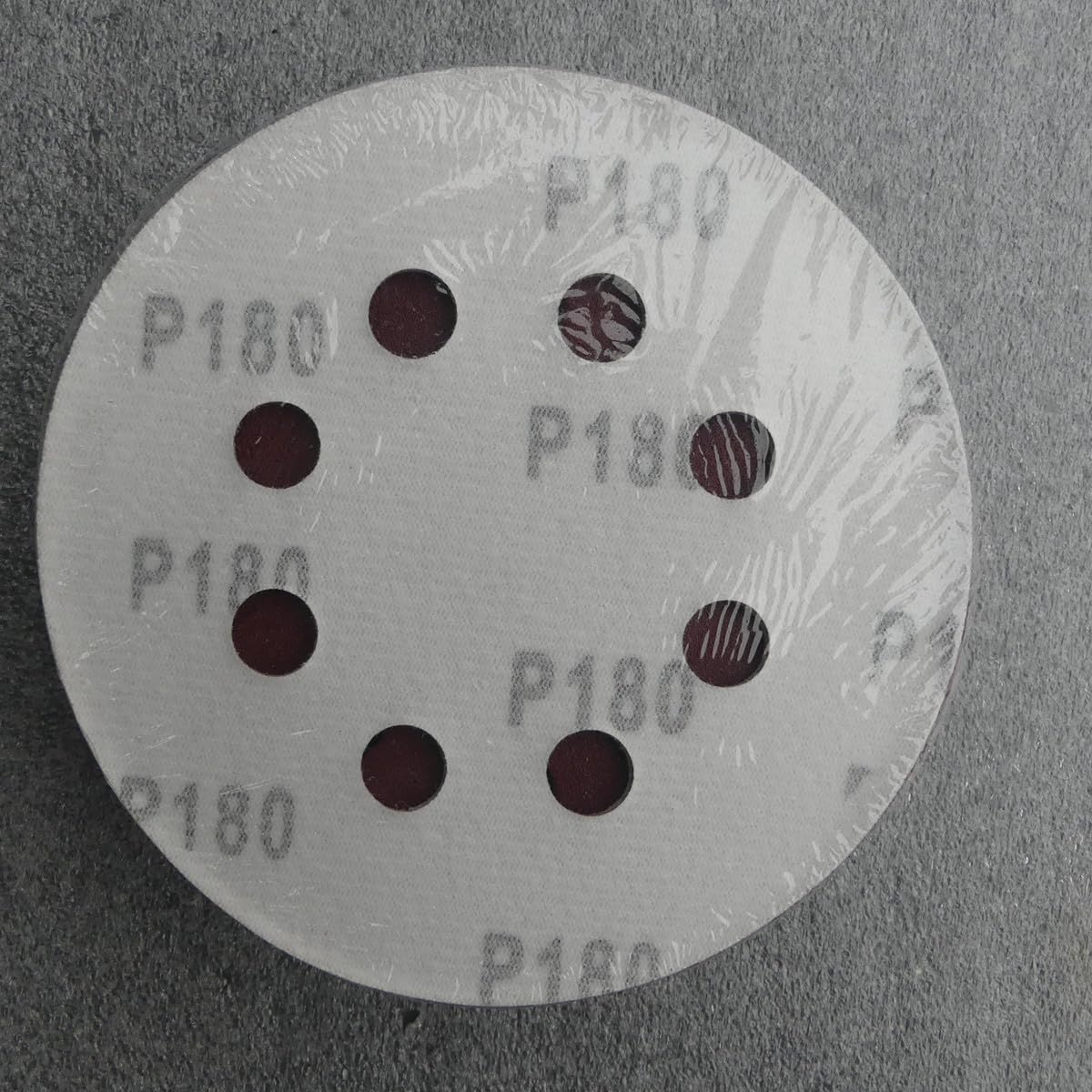 25 dischi abrasivi KleTT Ø 125 mm con 8 fori, grana P180, carta vetrata a collo lungo, levigatrice eccentrica Bosch FUX