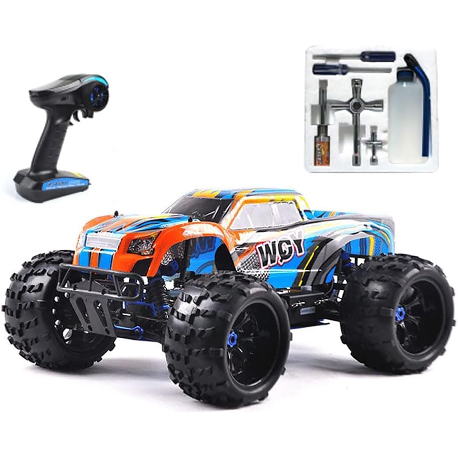1/8 Samochód RC z napędem gazowym Samochód wyścigowy dla dorosłych 90KM/H Buggy 4WD 26CXP Silnik Rock Crawler Ciężarówka RC z napędem gazowym 125CC Pojazd zdalnie sterowany Samochody rajdowe