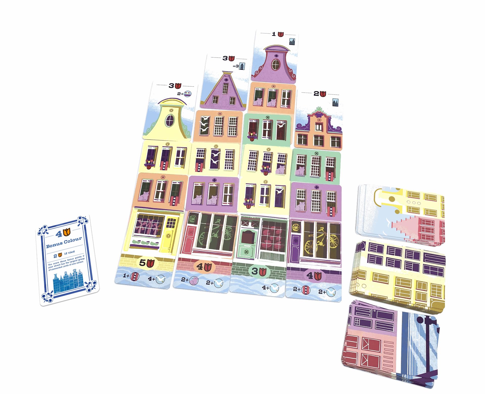 GIGAMIC Canal Houses Board Game, 5 Players, Ages 8+, - Image 2