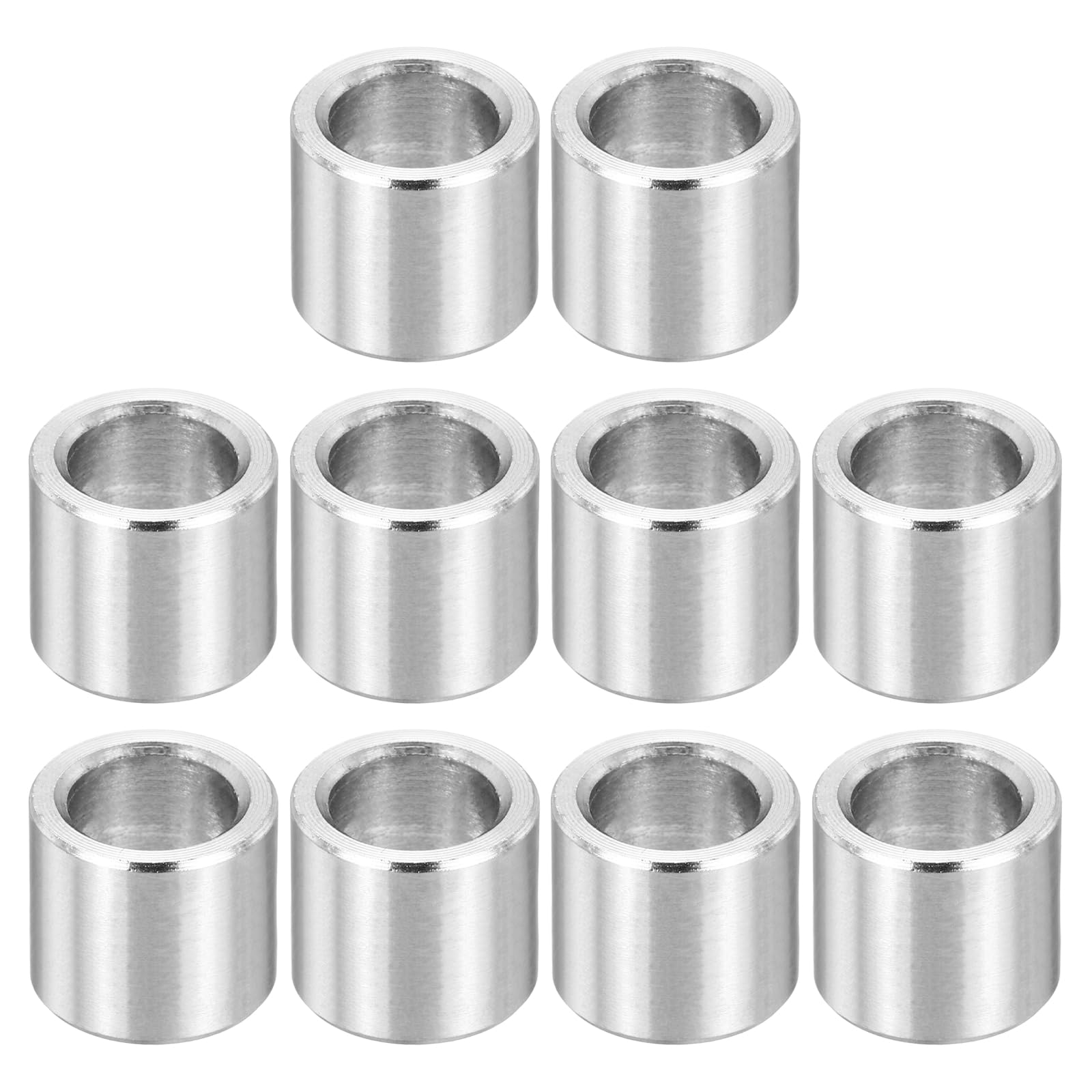 PATIKIL M8 Stainless Steel Spacers, 12Pcs Metal Spacer 8mm ID x 12mm OD x 10mm L Screws Standoff for 5/16" or M8 Screw