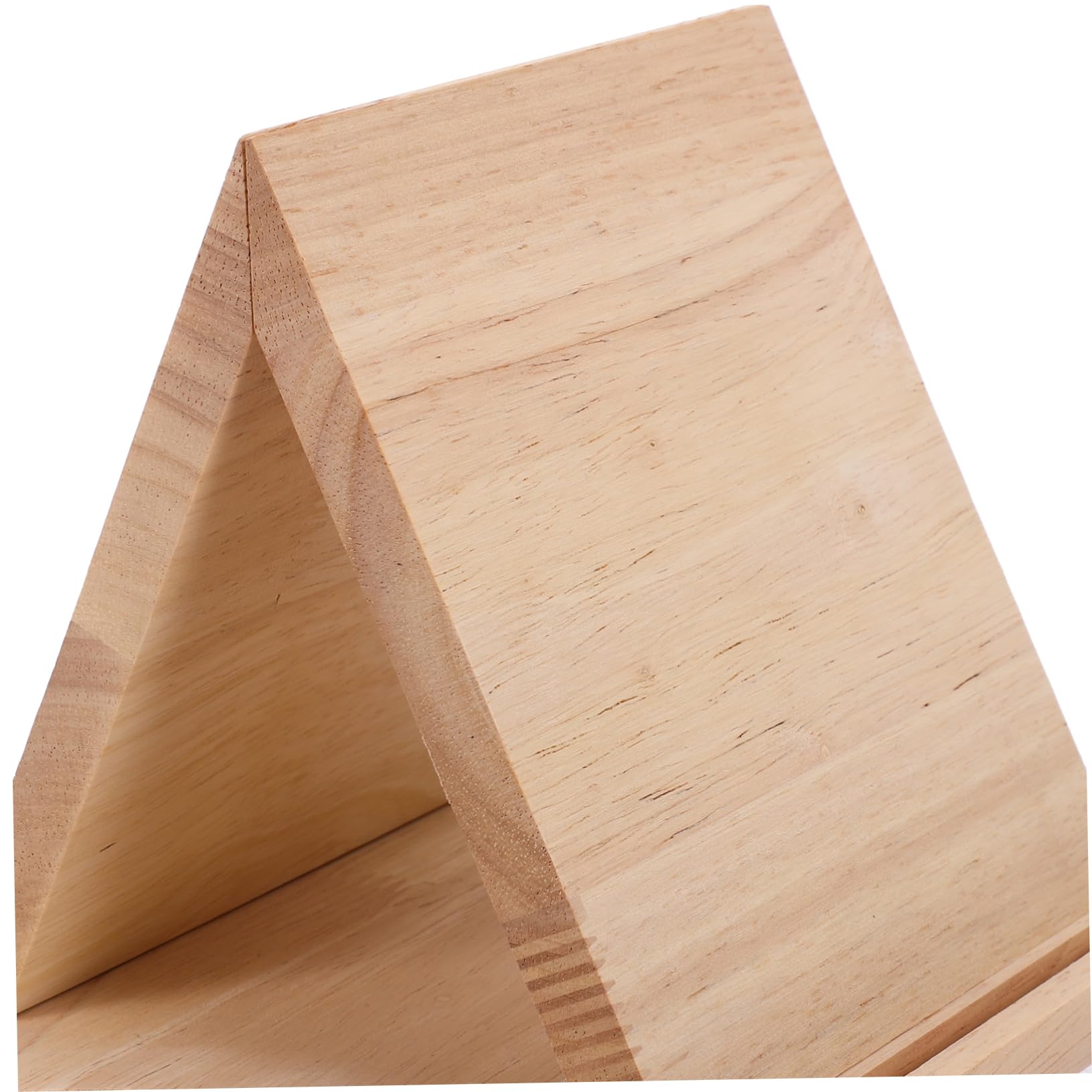Libreria per Scrivania in Legno con Struttura Triangolare Multifunzionale, Poggia Libro Integrato e Porta Bicchiere, per Spazi Piccoli e Compatti
