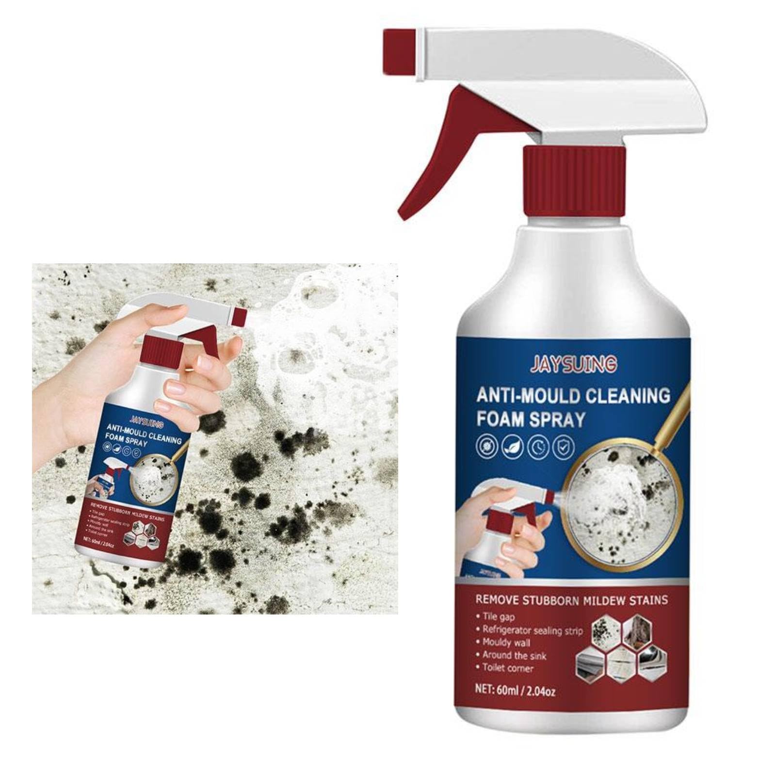Mildews Cleaner Foam, Effective Black Mold Removal, Mould And Mildew ...