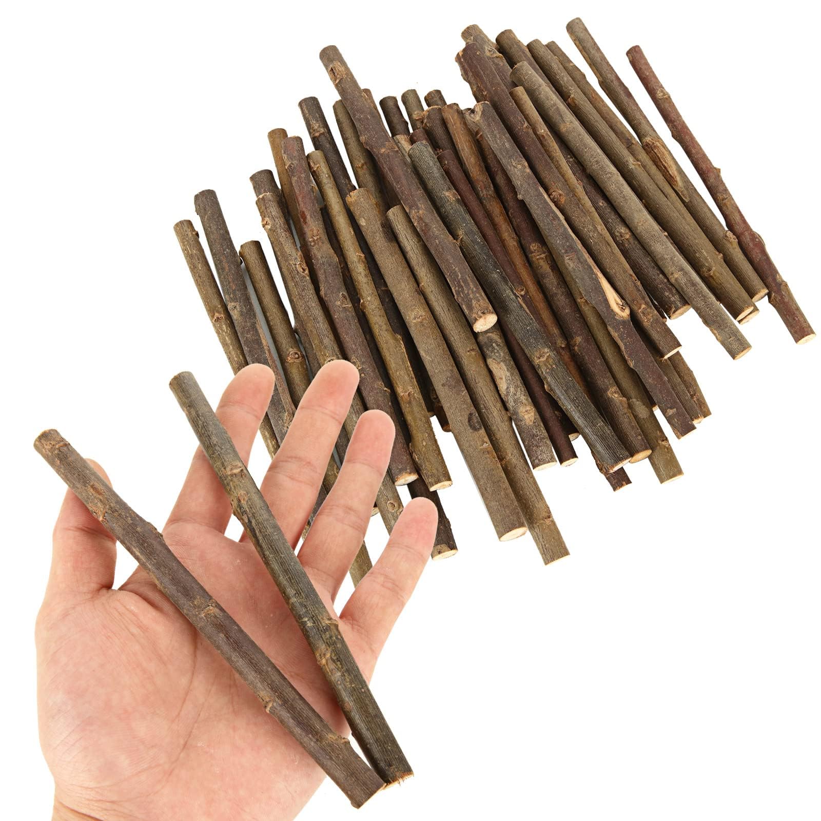 Bâtons en bois naturel de 15,2 cm pour travaux manuels et projets scolaires - Lot de 100