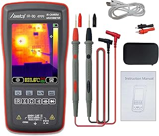 Abestop wärmebildkamera mit 2-in-1-Funktionen Multimeter Digital, Spannungsprüfer, Widerstand, Kapazität, mit 20 Hz Bildaufnahmefrequenz