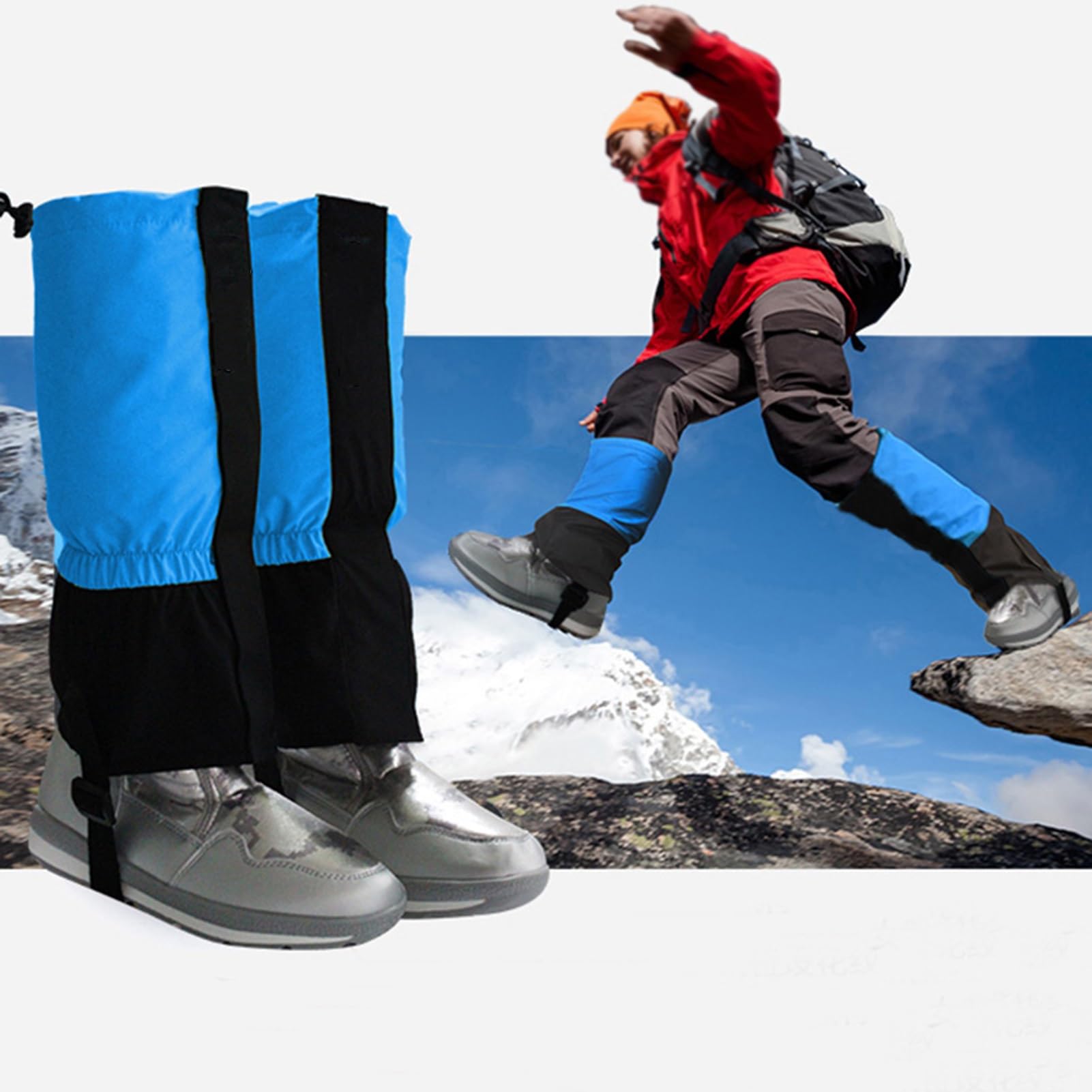 Genérico Polainas For Piernas,leggings Transpirables For Exteriores,un Par De Polainas De Nieve Extendidas De Plástico,for Esquiar Hacer Senderismo Trabajar En Granja.