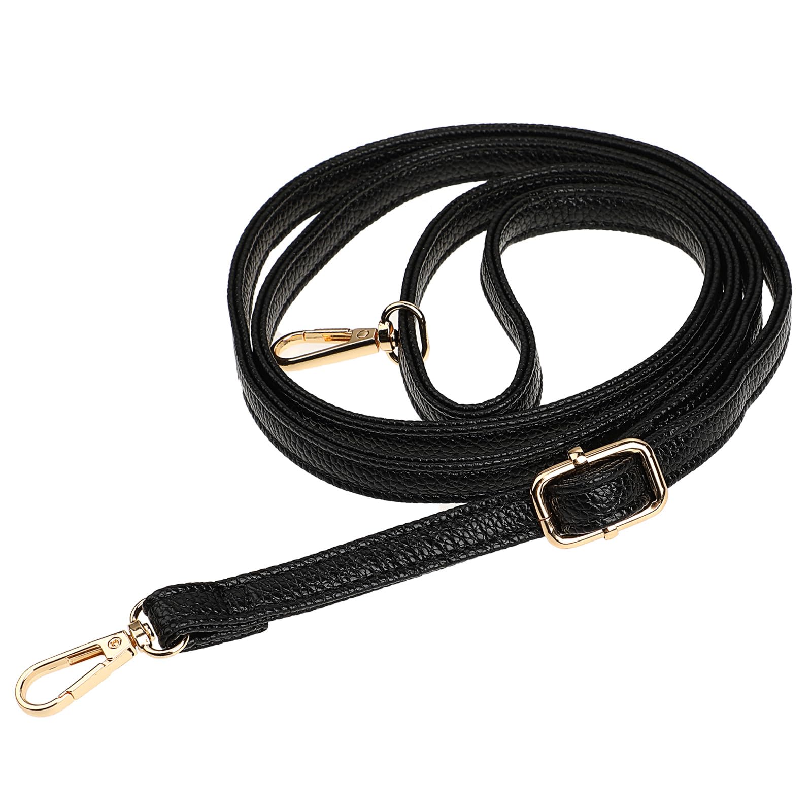 leather purse strap replacement adjustable extended long crossbody shoulder bags strap genuine leather thin black handbags strap for women handbags purse crossbody clutch