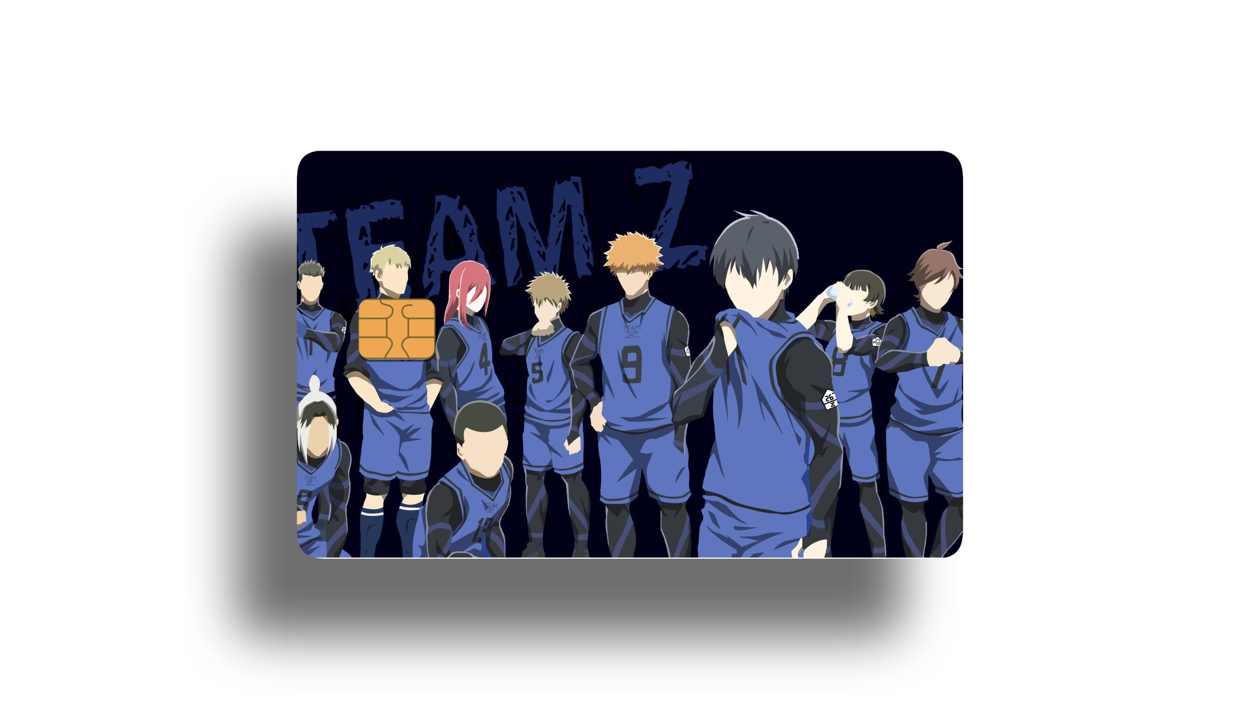 WeebNation BlueLock 4 Pack Anime Card Stickers for Debit, Credit Card Skin  - Bank Card Cover and Personalization - Tear-Resistant, Waterproof Card  Sleeve