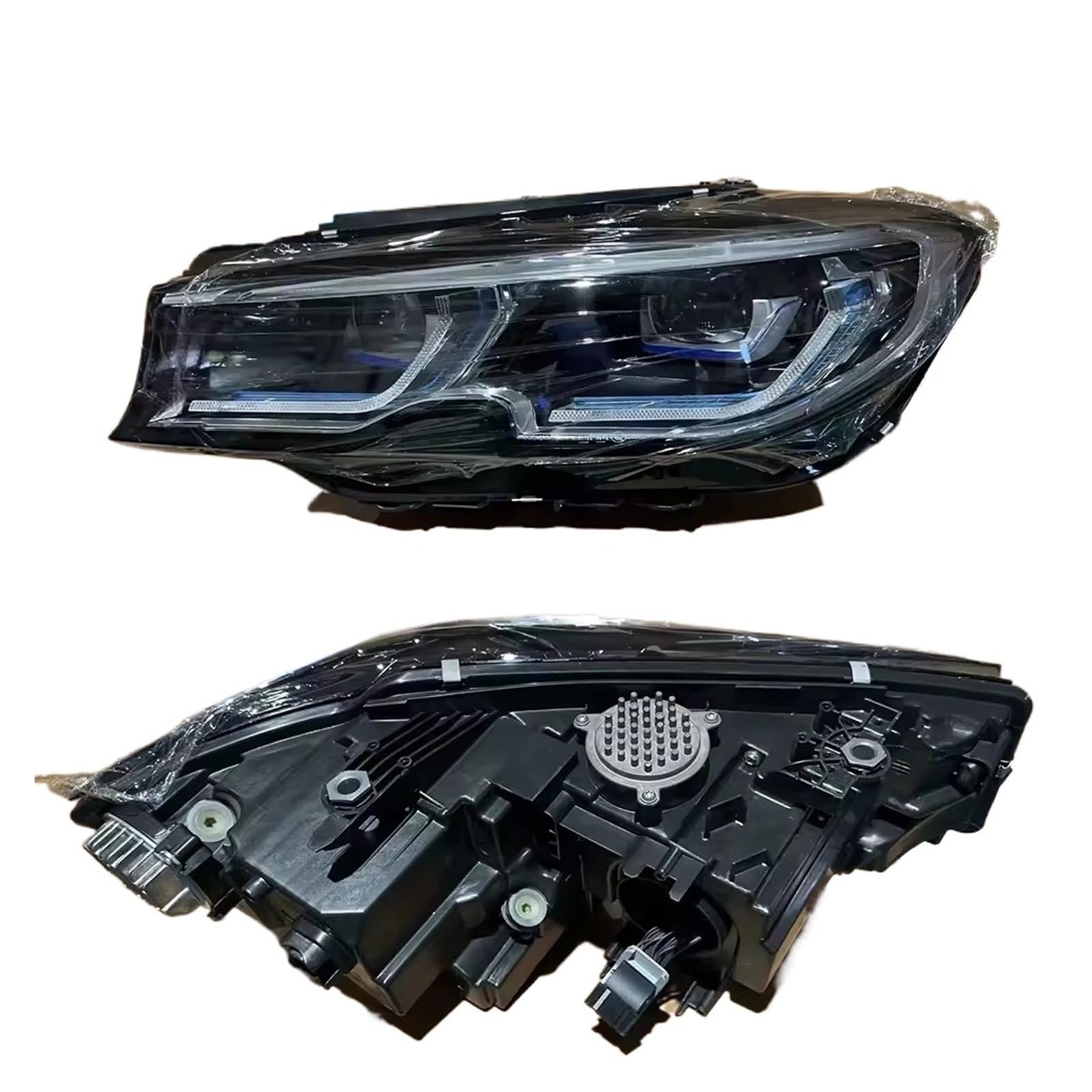 Fari Anteriori per BMW G20 G28 2019-2021, fendinebbia Gialli, luci diurne a LED, indicatori di direzione e luci Freno, Plug And Play.