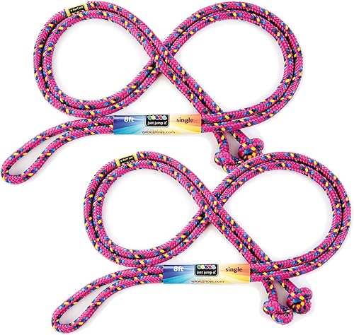 Just Jump It Paquete de 2 cuerdas de saltar de 8 pies  Equipo de ejercicio activo para jóvenes al aire libre  Accesorios de gimnasio de nailon