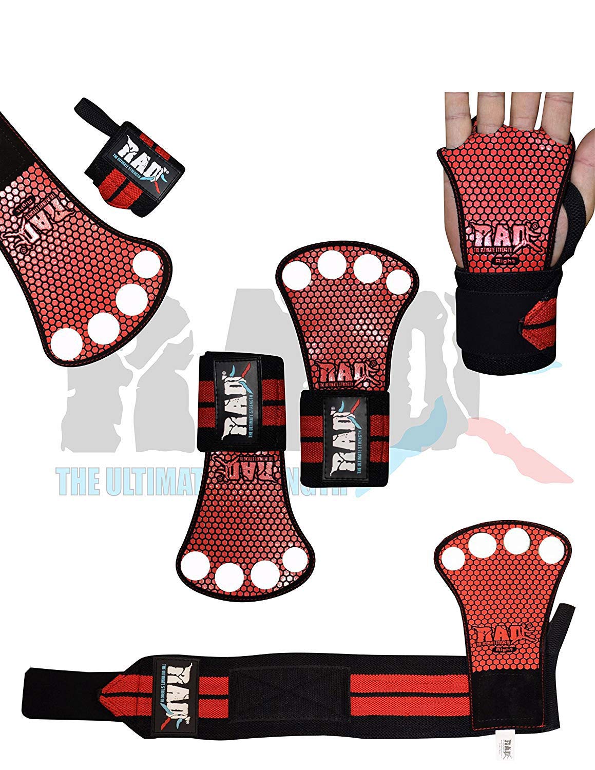 Buy RAD Gymnastics Hand Grips, Leather Hand Grips for Crossfit Grips