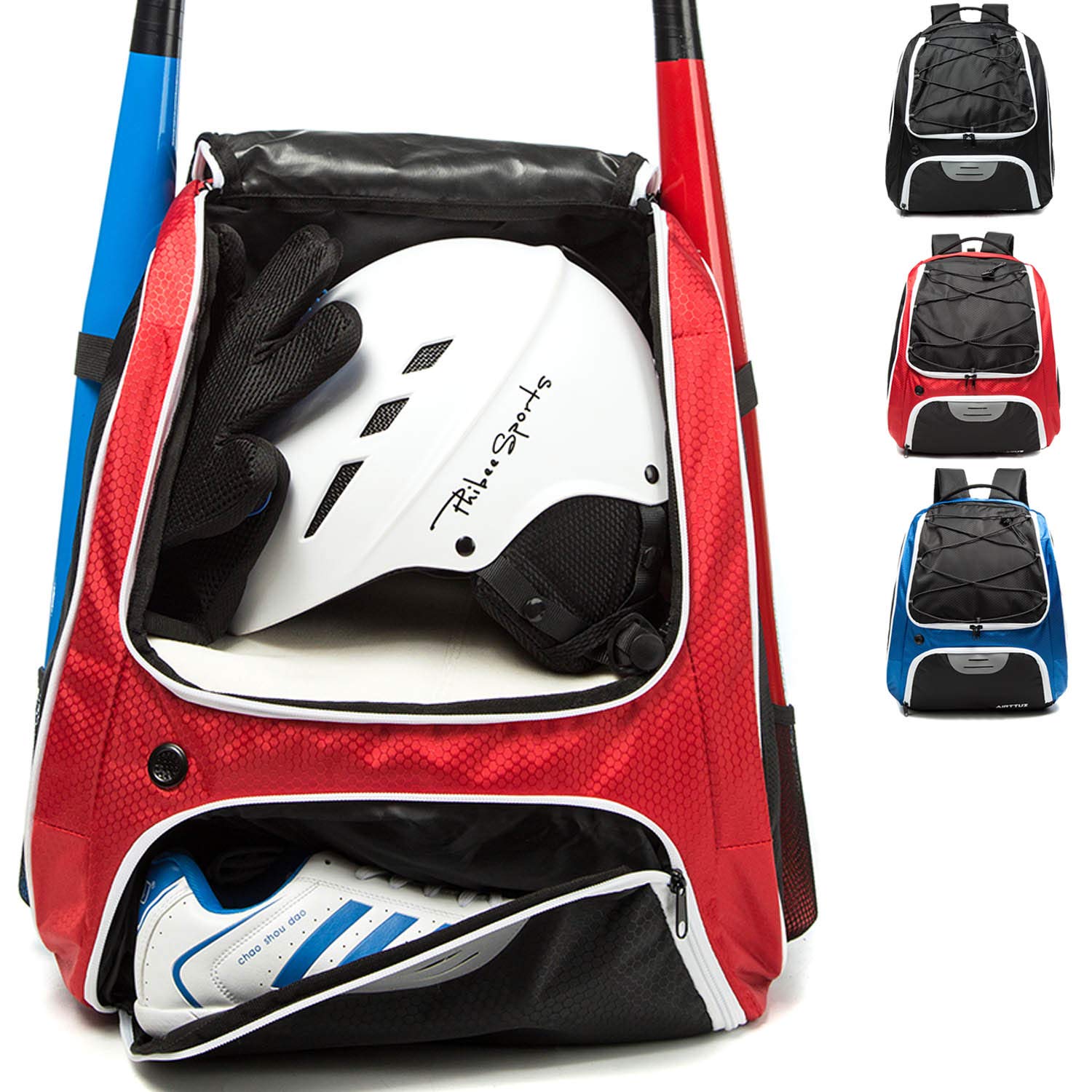 Baseballschläger-Tasche Mit Schuhfach – Leichter Rucksack Für Schläger, Helm & Handschuhe | Für Jugendliche & Erwachsene