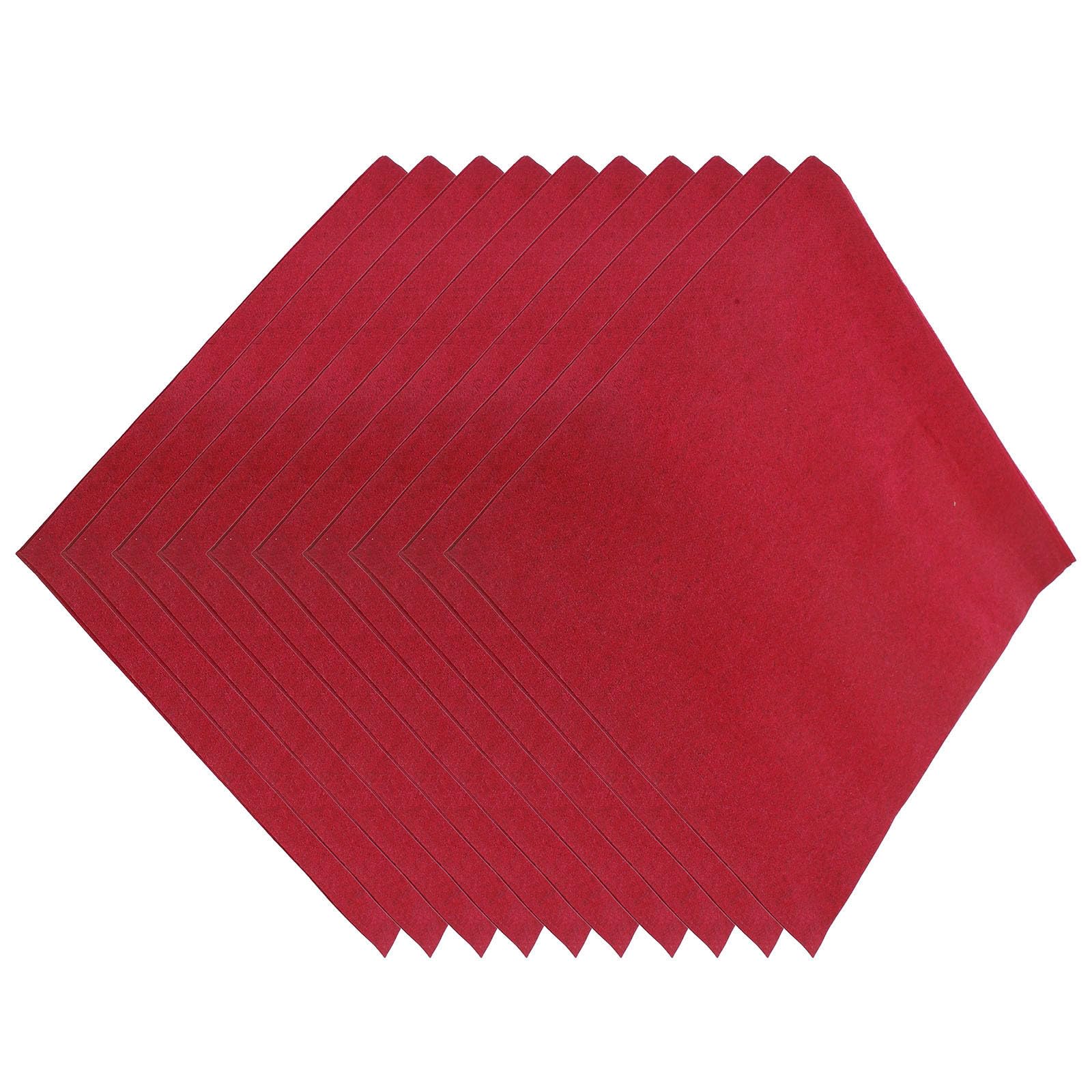 Gatuida 50 Servilletas de Papel Desechables Rojas para Fiestas y Bodas, de Pulpa de Madera, Absorbentes y Cómodas para Uso en Eventos y Cenas