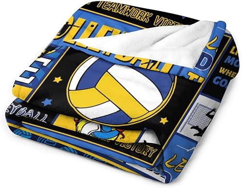 Miniatura 3 de OPZLPO Manta de voleibol, regalo para equipo, regalos únicos para amantes del voleibol, idea de regalo, manta de voleibol, 80 x 60 pulgadas