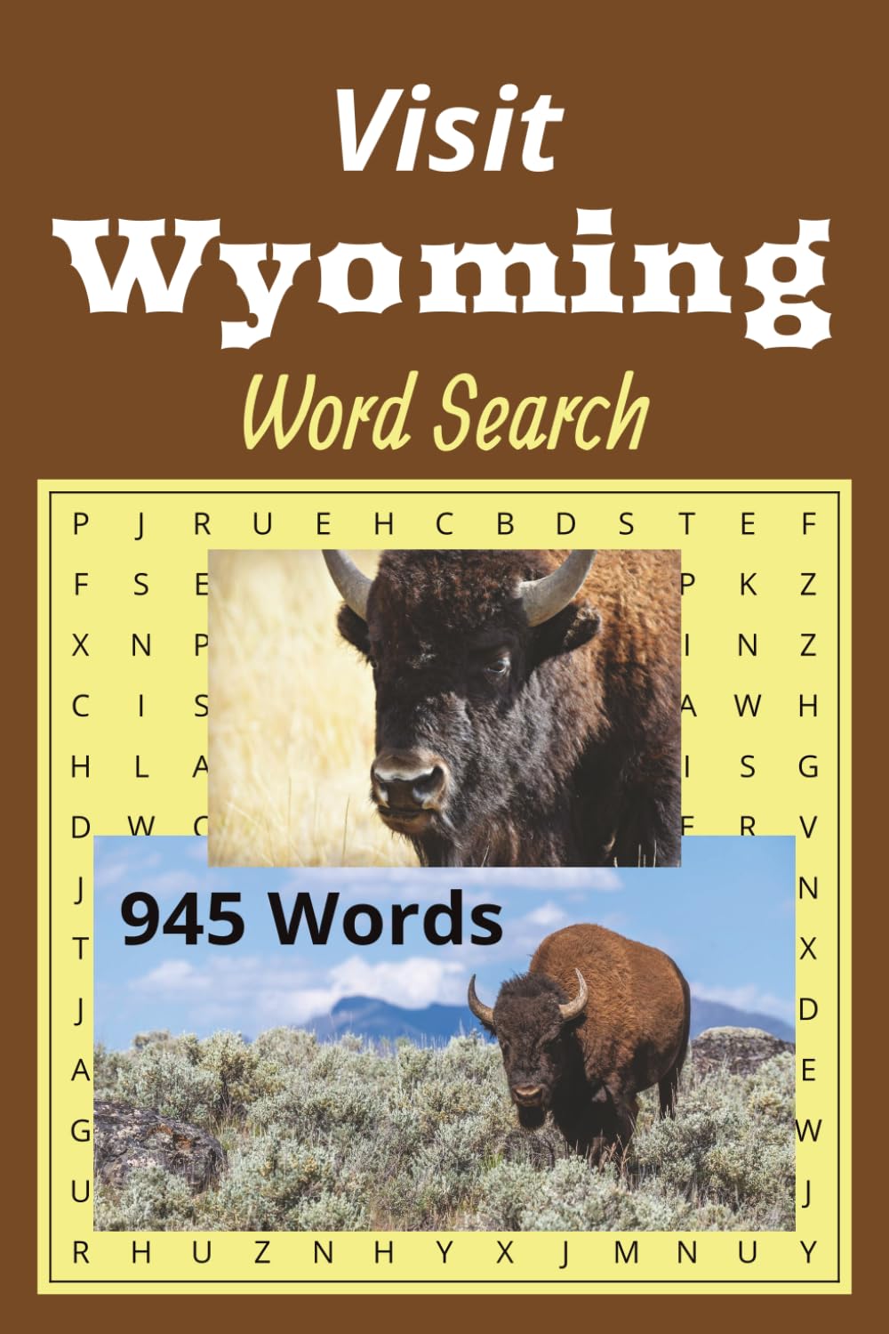 Visit Wyoming Word Search: Explore Wyoming Through Words.....The Cities, Points of Interest and More | 6x9, 105 Puzzles | Great For Relaxation.