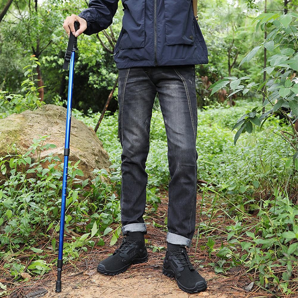 XYGJZ Men High Top Hiking Shoes, Quick Drying Breathable Walking Sneakers, Anti-Slip Climbing Shoes(Black,10/8)