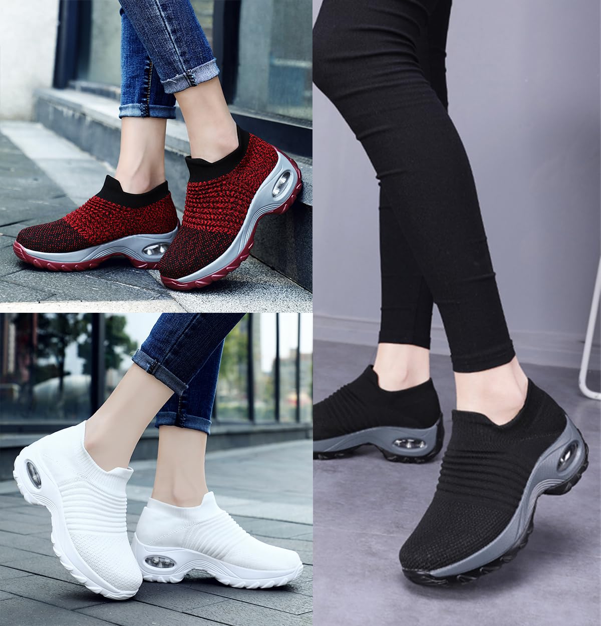 Zapatos Deportivas Mujer Trabajo Zapatillas Mesh Transpirable Ligero Correr Gimnasio Sneakers