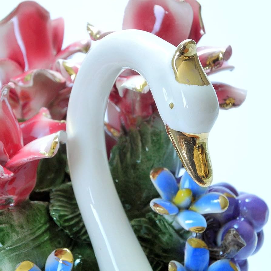 Amazon｜ヨーロッパインテリア カサピース イタリア製 バラ 陶花