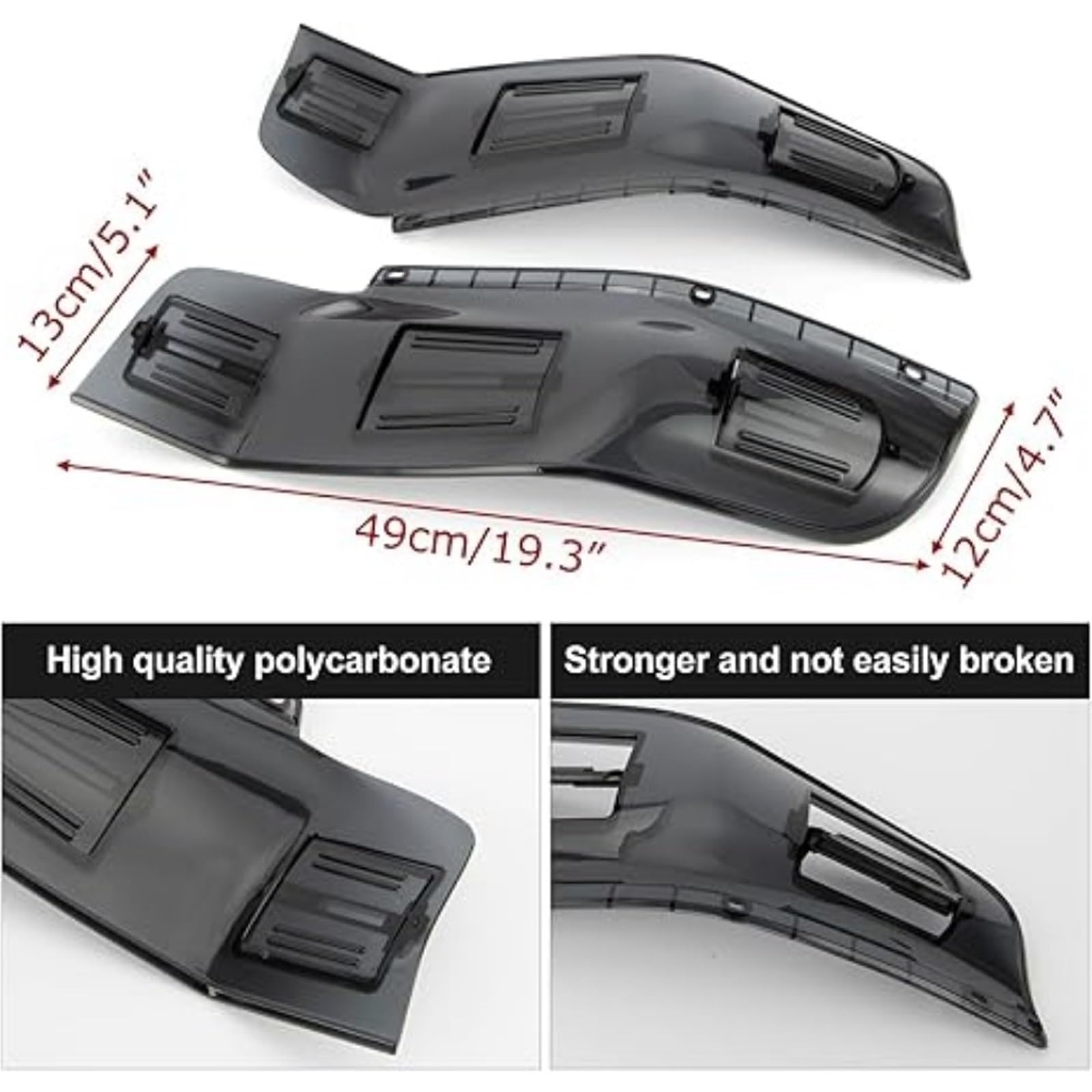 Deflektor motocykla Pasuje do Honda Goldwing GL1800 F6B 2001-2017 Regulowane boczne spoilery Motocyklowe Deflektor Wiatru Szyby