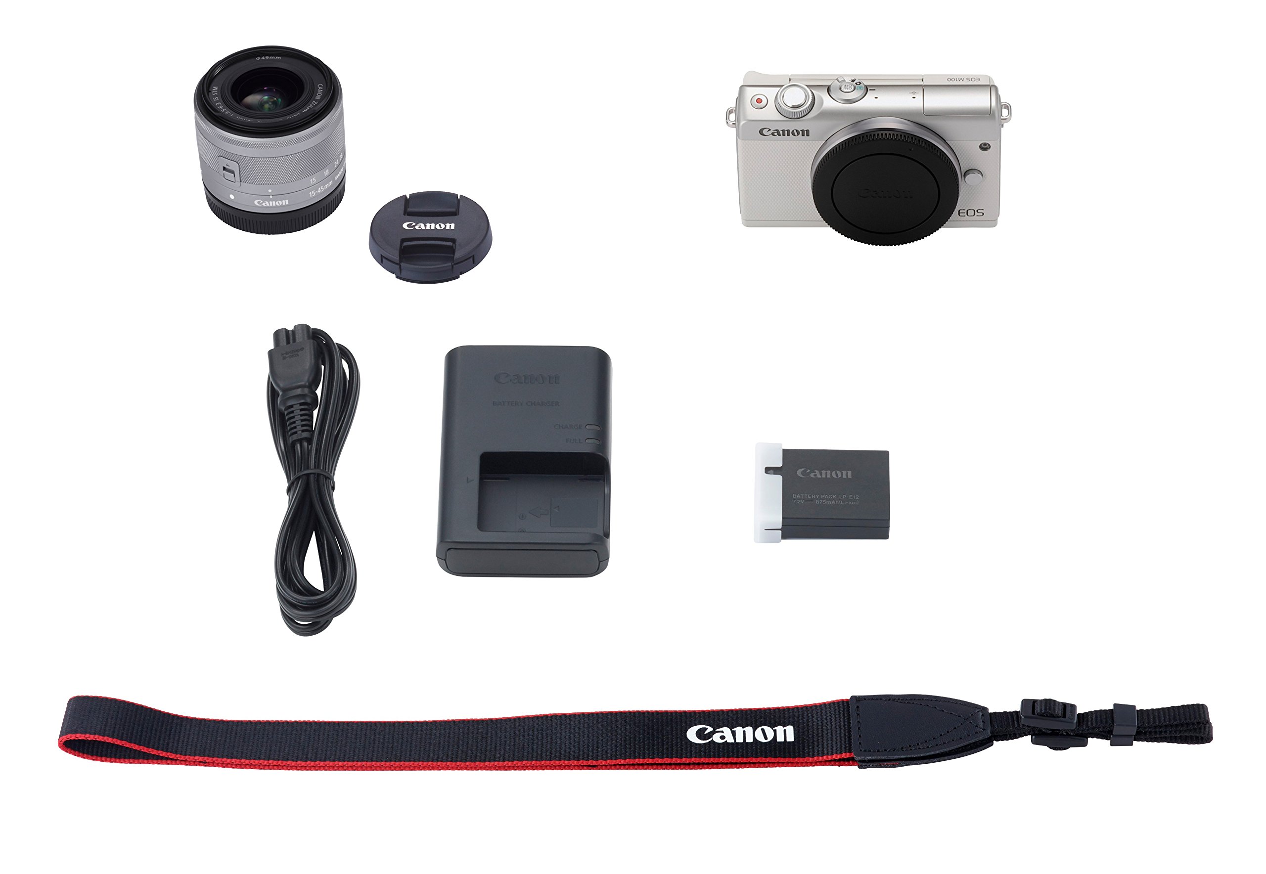 Canon EOS M100 sistem kamerası – EF-M objektifli 15 – 45 mm F3.5