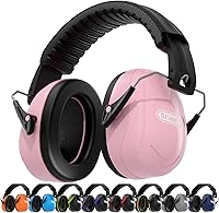 Vista 20 de Orejeras de protección para los oídos, orejeras de seguridad con reducción de ruido de 31 dB con diadema ajustable para adultos, niños, autismo