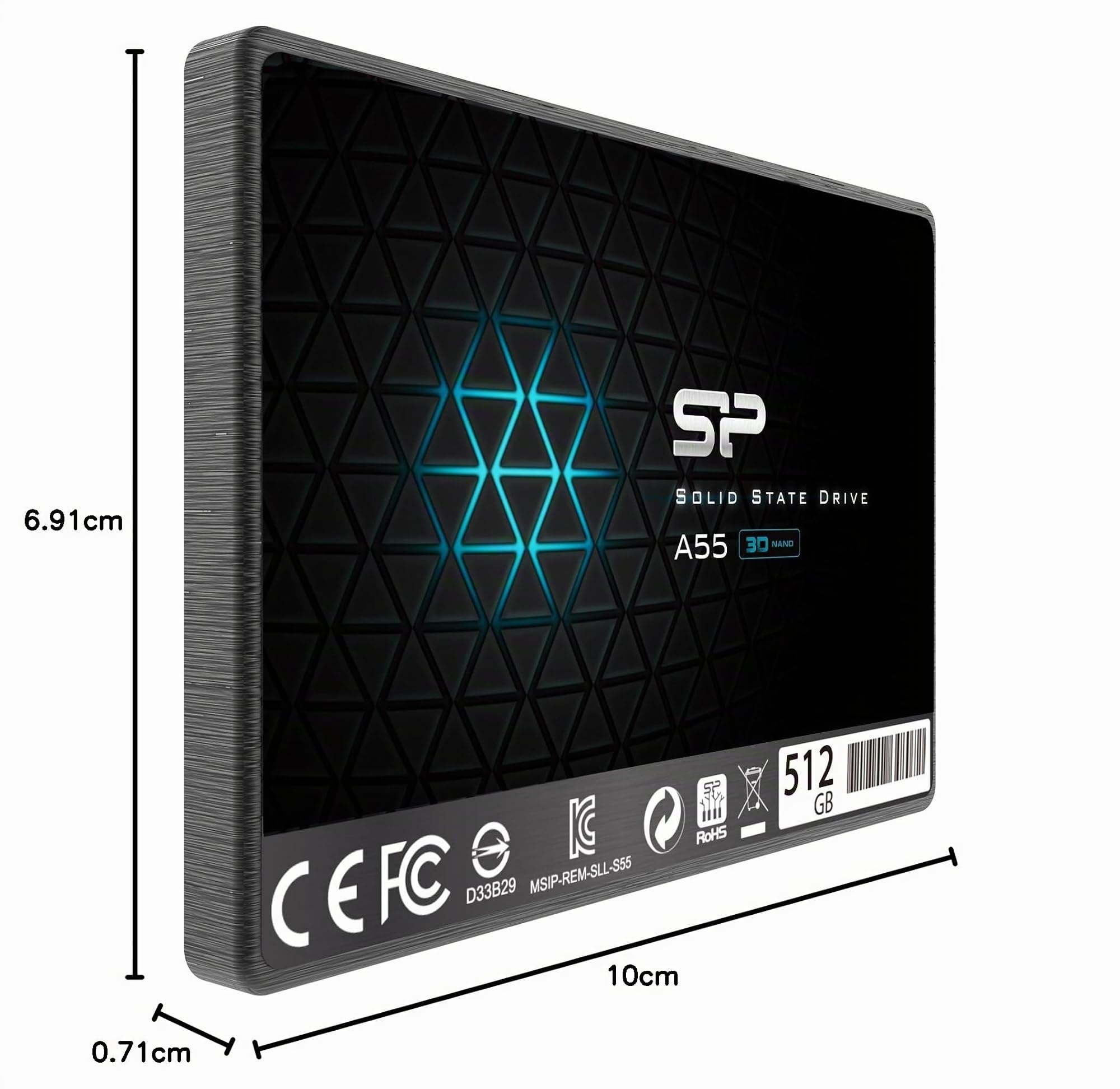 Silicon Power SSD 512GB 3D NAND A55 2.5" SATA III Internal Solid State Drive