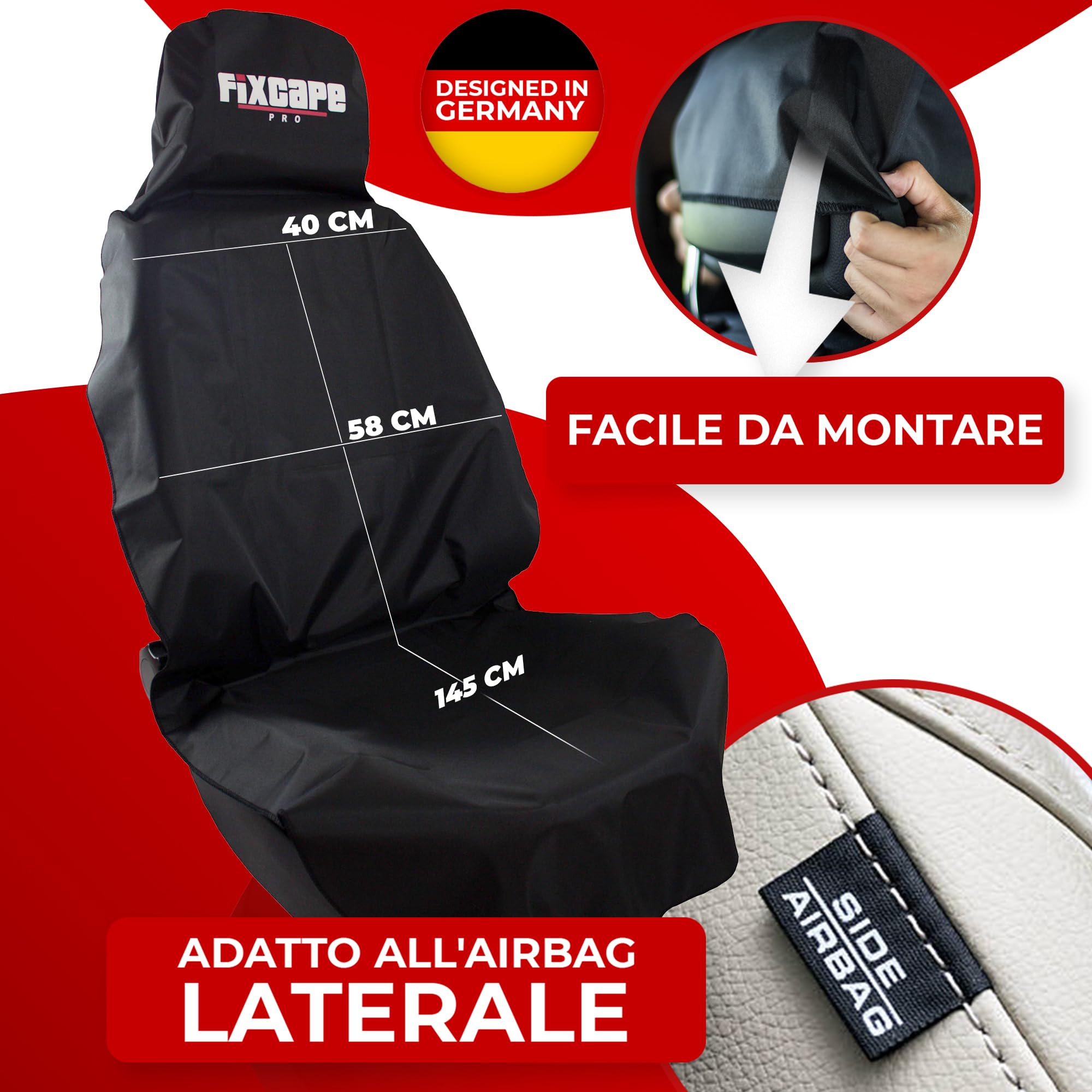 International Tool Company Coprisedile Universale Per Auto – Resistente, Impermeabile, Compatibile Con Airbag, Colore Verde