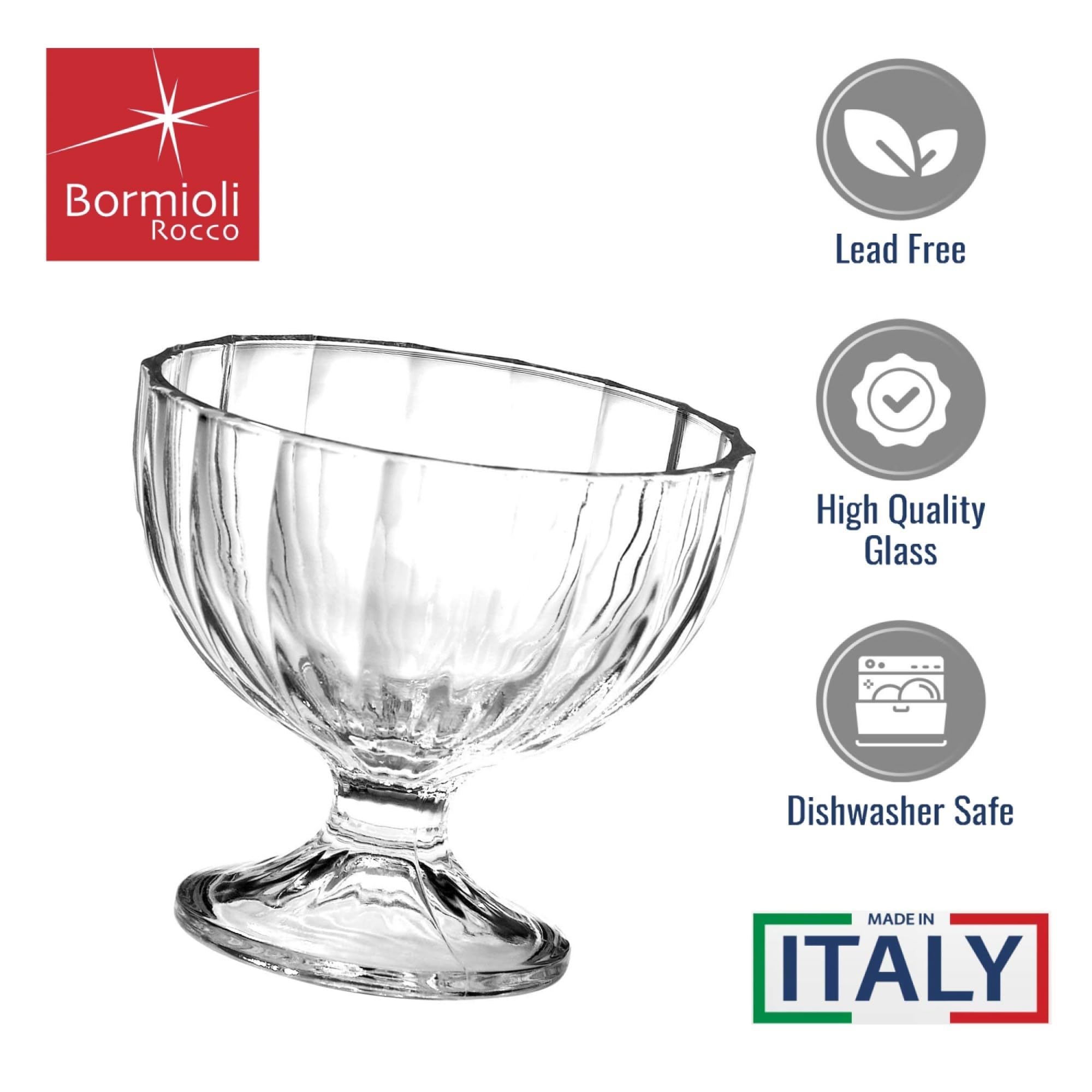 Bormioli Rocco Alaska - Set di 6 ciotole da dessert