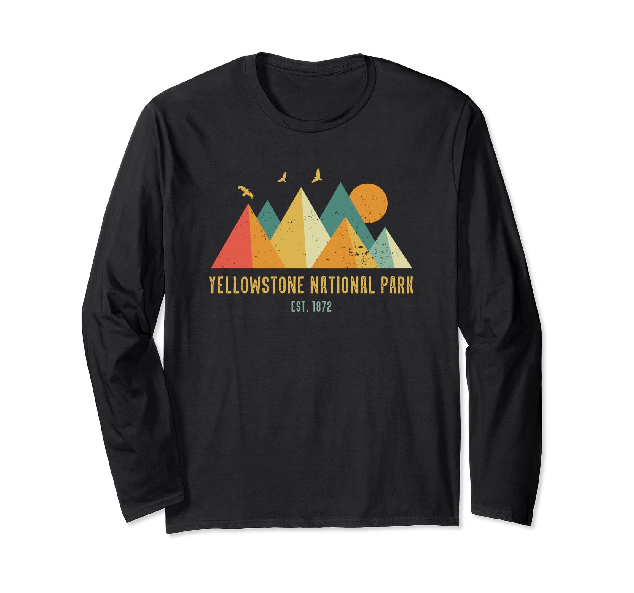 Vintage Yellowstone National Park Family Vacation Long Sleeve T-Shirt