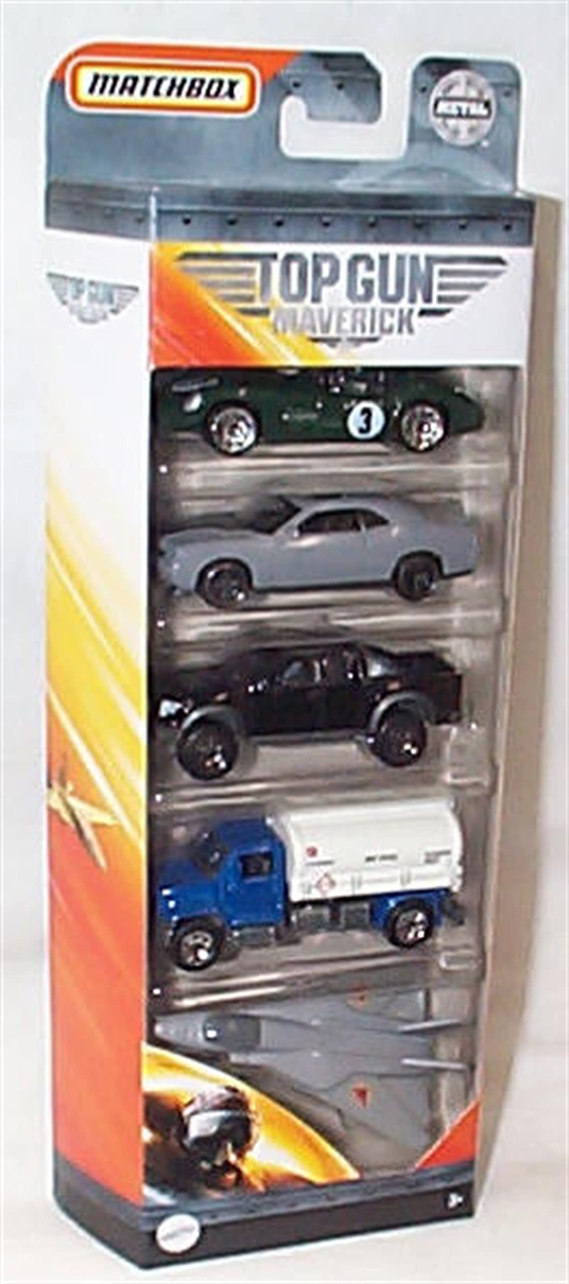 Matchbox Maverick pack of Matchbox Cars Plane Street racer  set diecast model (GPF96-02)