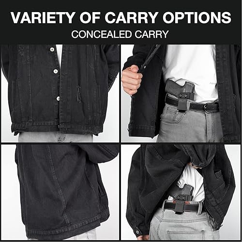 Miniatura 3 de Funda IWB compatible con Glock 19 19X 23 32 45 (solo Gen3 4 5), funda de transporte oculta en la cintura interior para G19 G19X G23 G32 G45 (Gen3 4