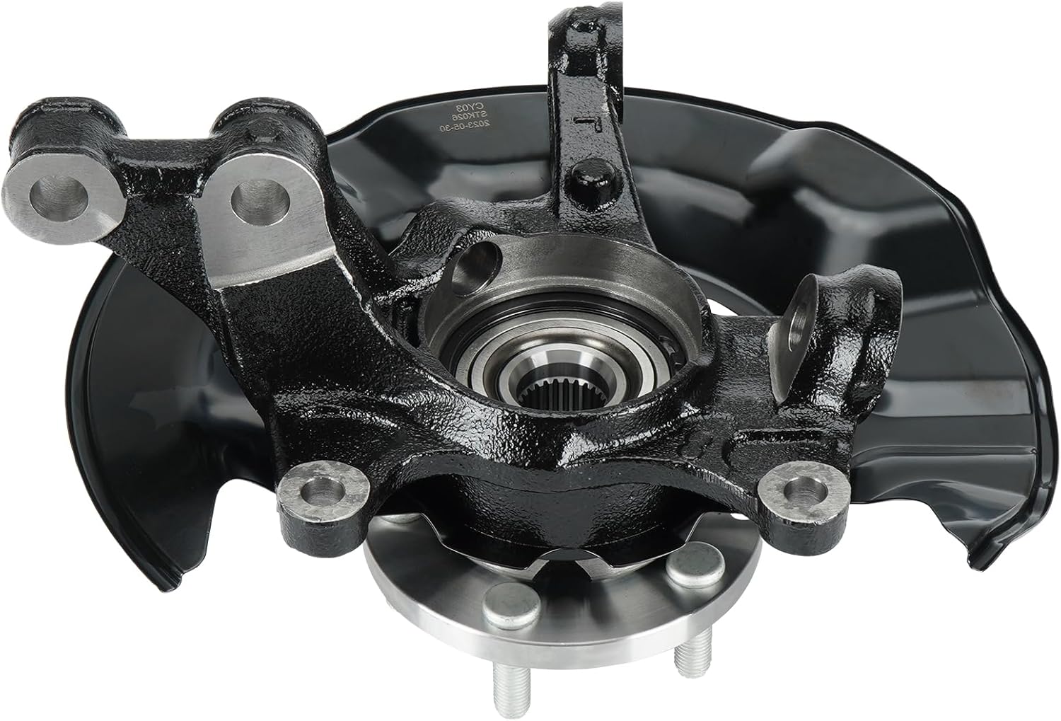Front Right Steering Knuckle & Wheel Bearing Hub Assembly Fit for Toyota Corolla 1.8L 2.4L 2009-2013 for Matrix 1.8L 2009-2013 09 10 11 12 13 Replace for 698-380 698380 47781-12260 Passenger Side Front Right Steering Knuckle Assembly