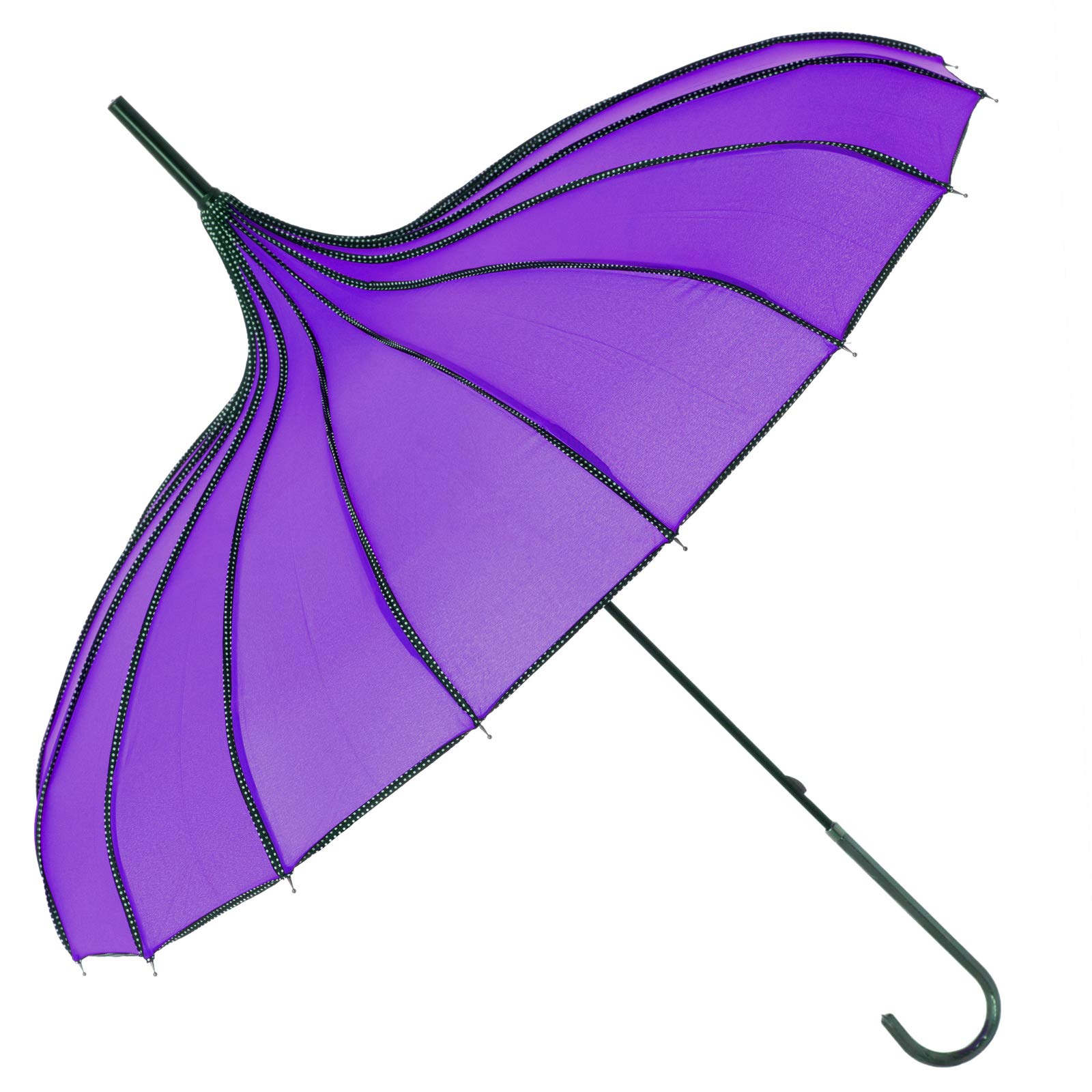 Soake Boutique Ribbed Pagoda Umbrella Violet
