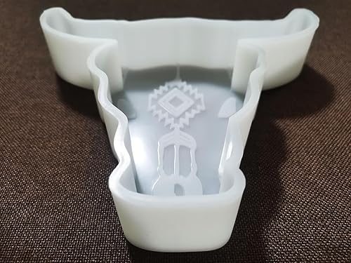Miniatura 9 de Molde de frescor para automóvil de calavera de toro molde de silicona para hacer cuentas de aroma frescos apto para horno resina epoxi hecha a mano