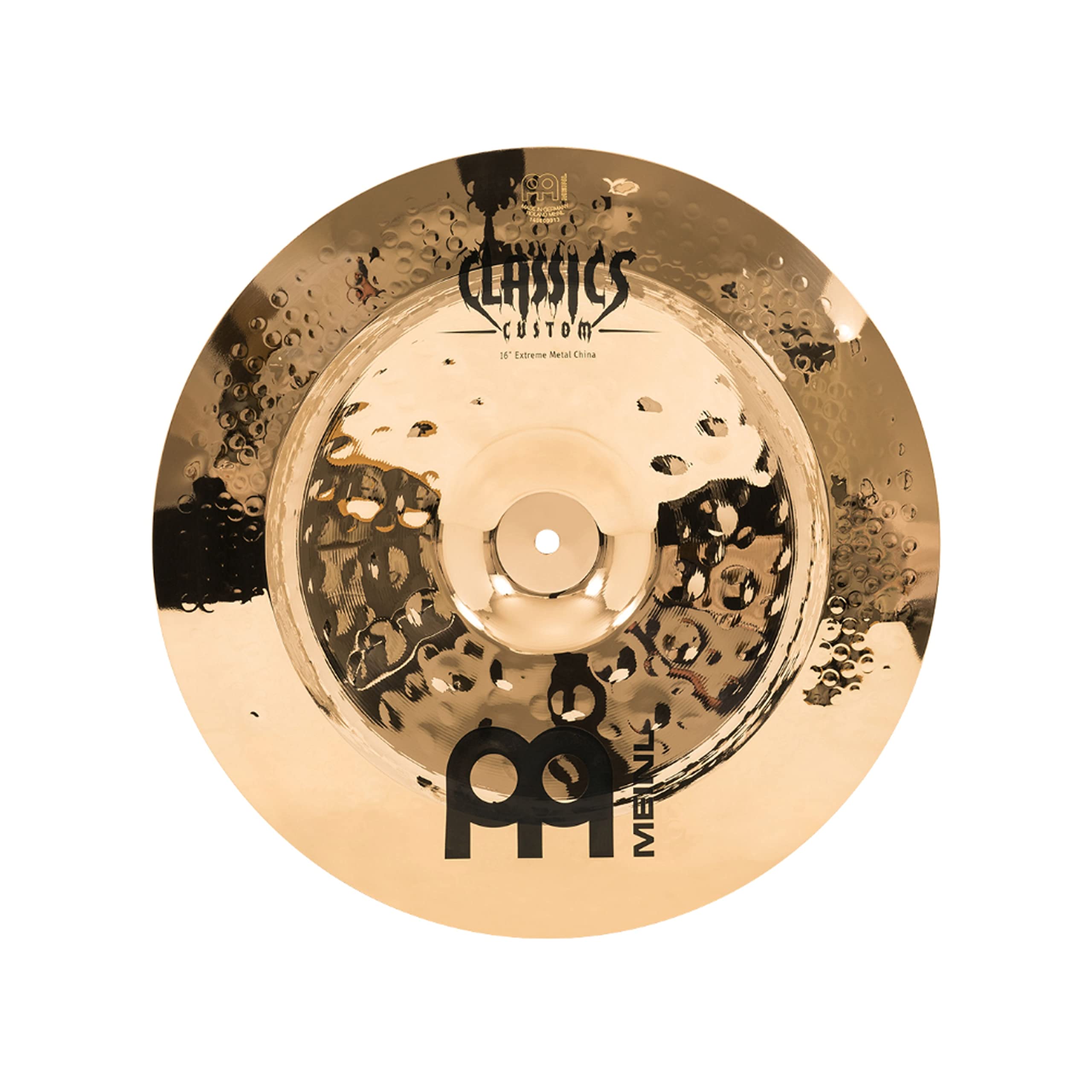 Meinl Cymbals Classics Custom Extreme Metal China — 16 Zoll (Video) Schlagzeug Becken (40,64cm) B12 Bronze, Brilliantes Finish (CC16EMCH-B)