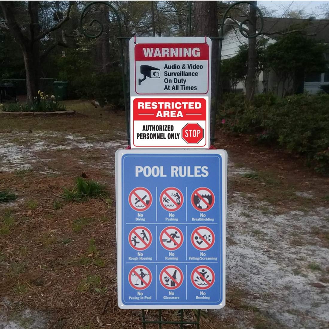 Buy Monifith Pool Rules Sign No Diving No Pushing No Running No Peeing