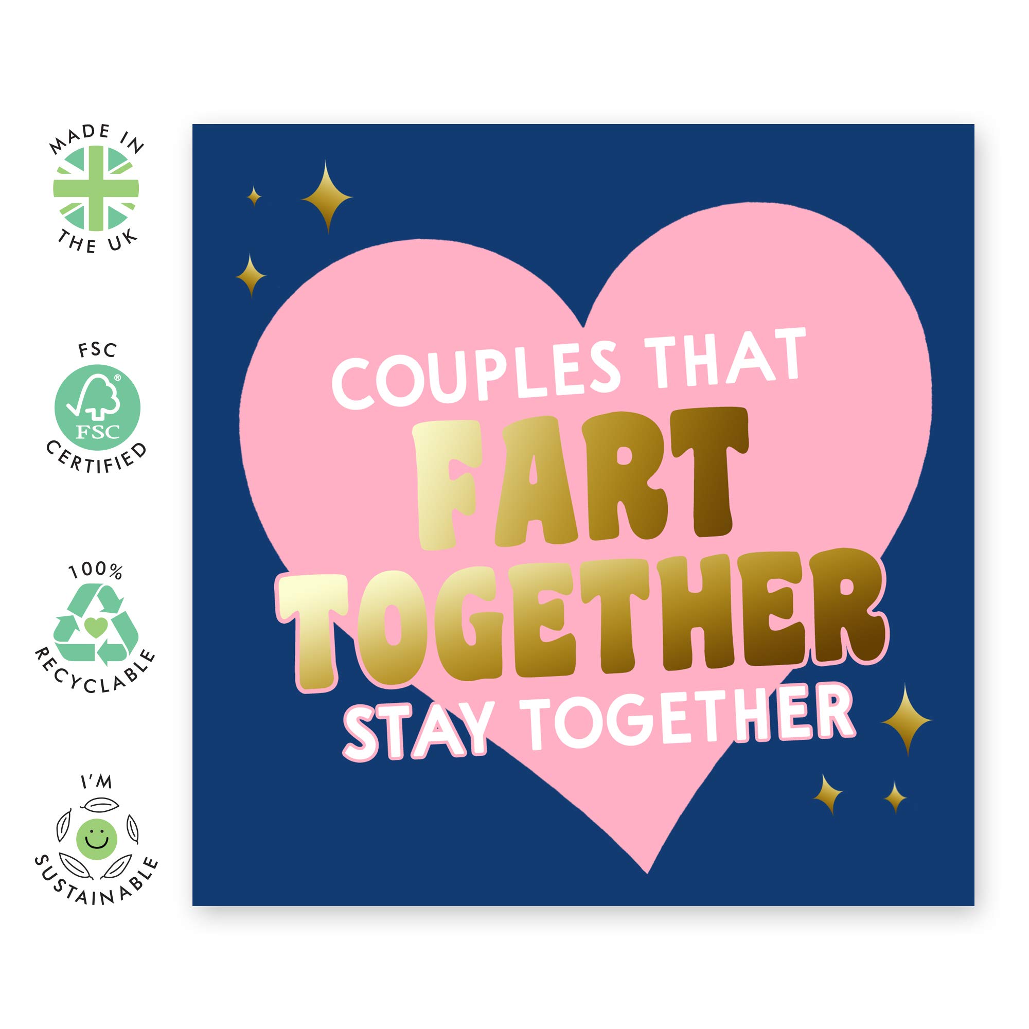 Lustige Geburtstagskarte Für Männer: „At Your Age, You Should Never Trust A Fart“ – Inkl. Sticker