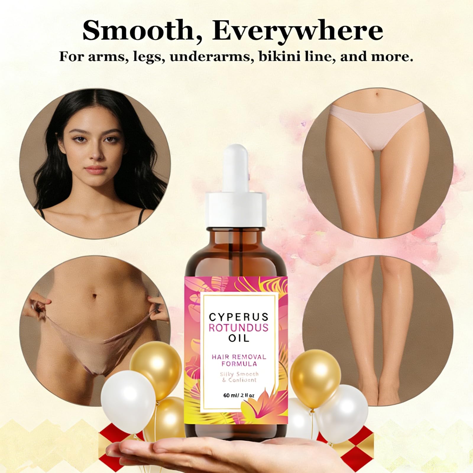 Huile Naturelle Pour L'épilation Huile De Cyperus Rotundus Pour L'épilation & Soin De La Peau Sérum Apaisant Naturel Pour D'épilation Pour Hydratante Et Apaisante Tous Types De Peau
