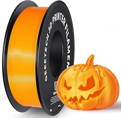 20 – Geeetech Orange PLA 3D Printer Filament, PLA 3D Printer Filament 1kg Spool(2.2lbs) Dimensional Accuracy +/- 0.02 mm, 3D Printing Filament Fi…