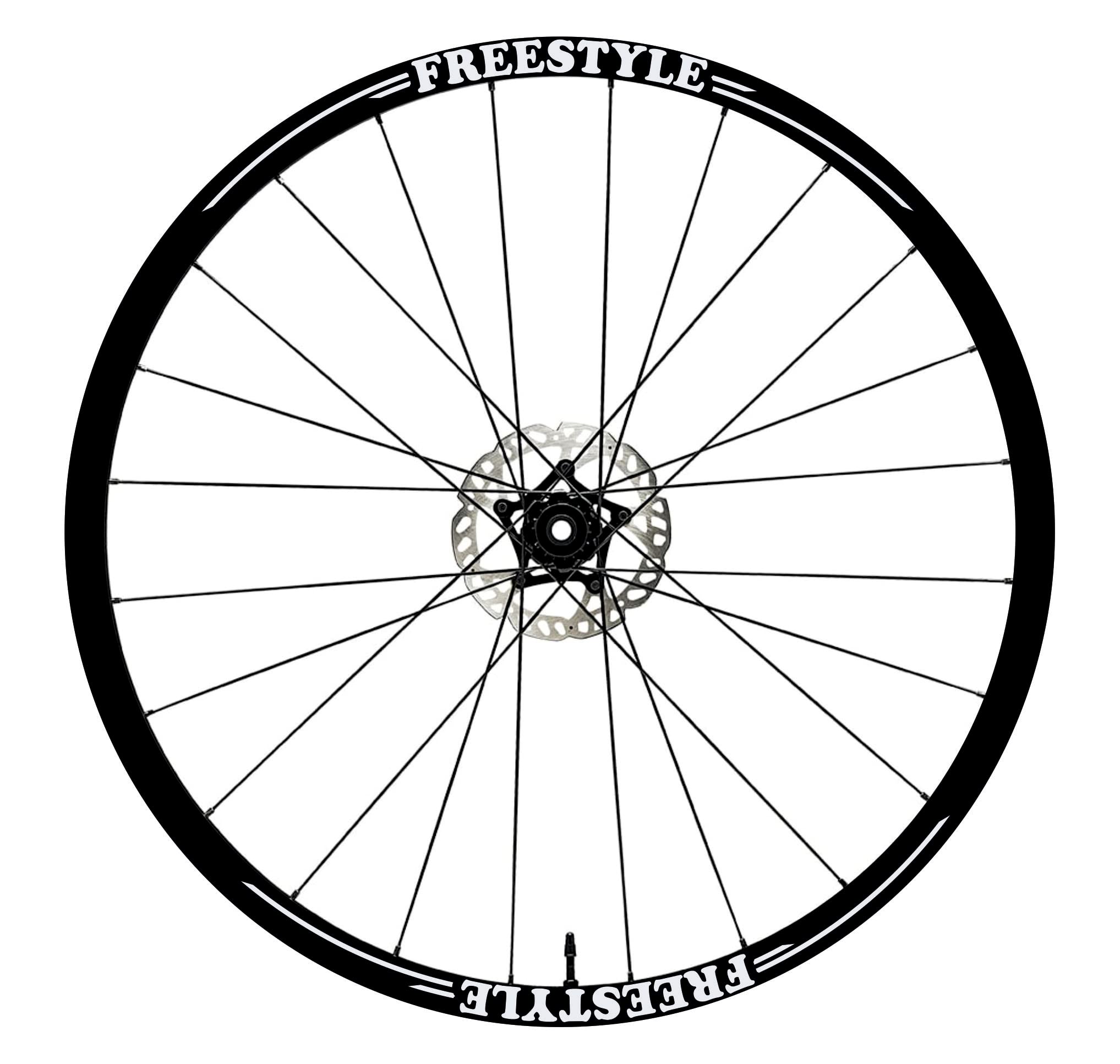 Adesivi Per Cerchi Bici DualColorStampe - Bianco, Per MTB 26-29 Pollici, Larghezza 2 Cm - Foto 4