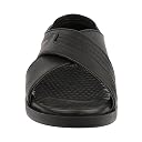 Medifeet Men's Cross Band Open-Toe Sandals (Black, numeric_6) gallery image