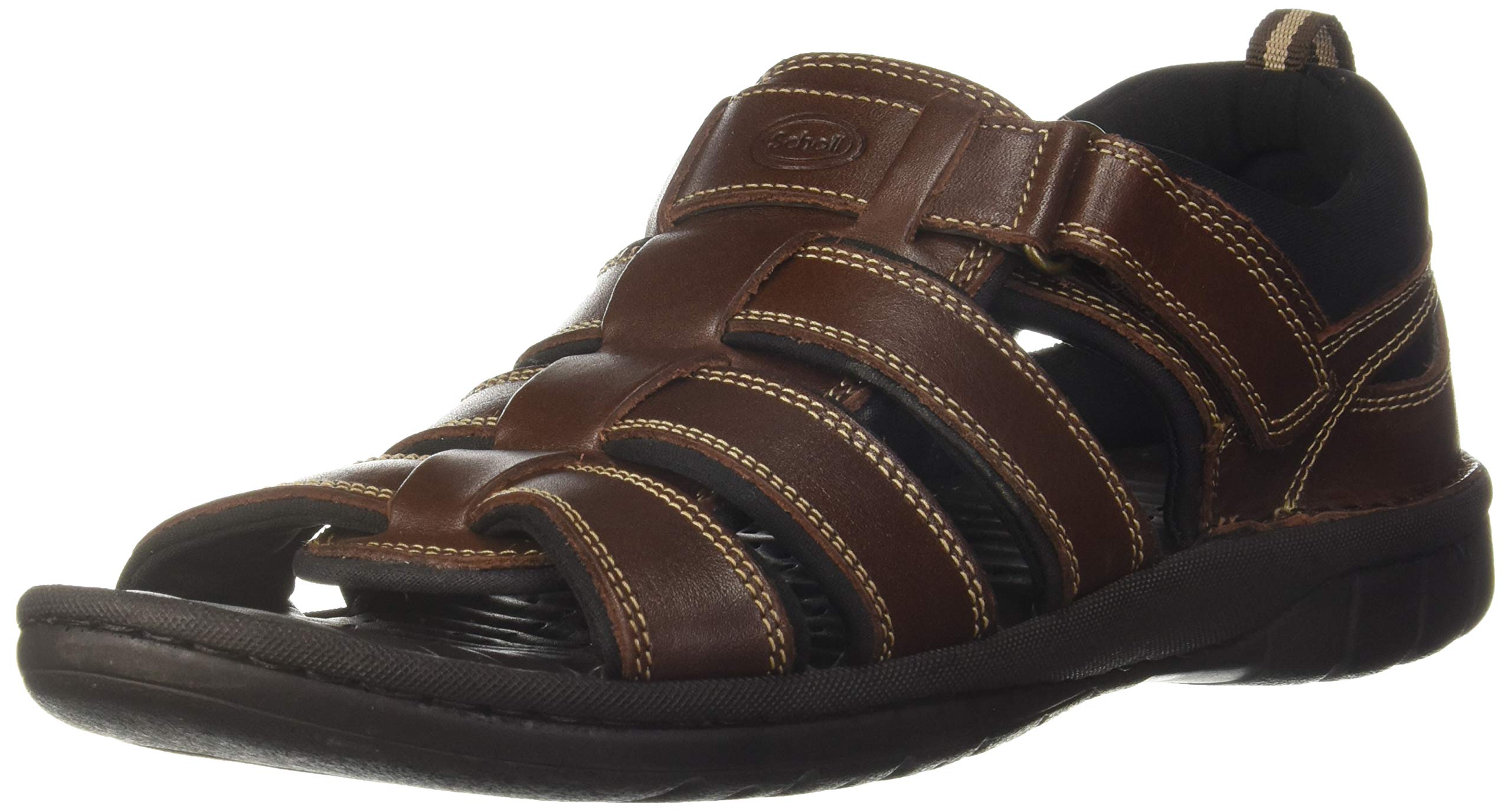 SCHOLL Men Steven FM Sandal Brown Leather Outdoor Sandals-11 (8644355) (B07YCRHWNH) Amazon Price History, Amazon Price Tracker