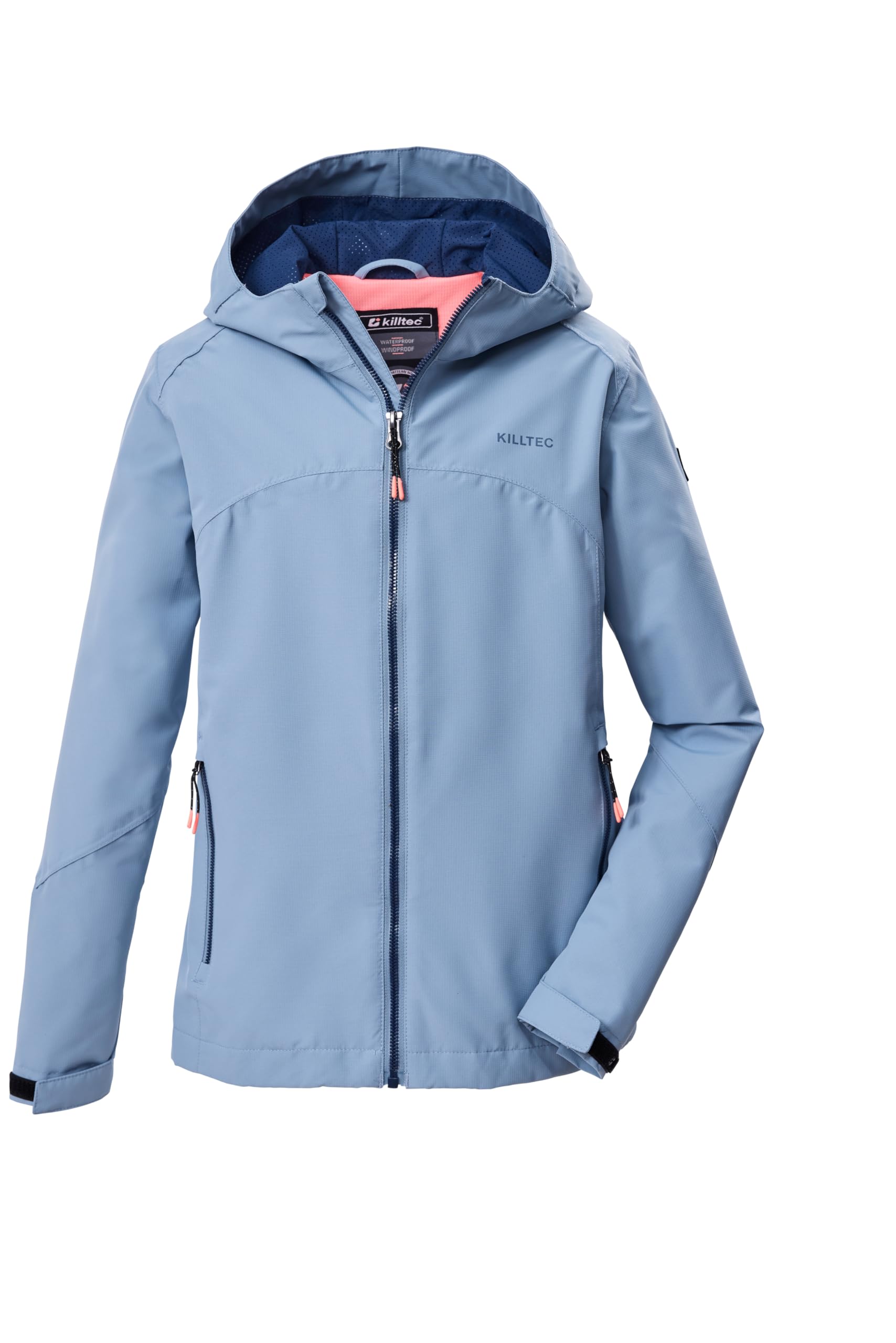 Killtec Mädchen Kos 157 Grls Jckt Funktionsjacke/Outdoorjacke wasserdicht mit Kapuze